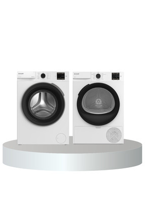 8 KG Çamaşır - Kurutma Makinesi Beyaz Set (8100 MX - 800 KMX) Image 0