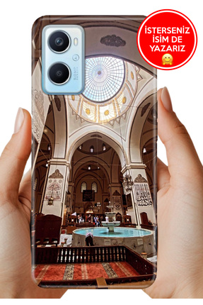 A96 CPH2333 Kılıf Desenli Baskılı Lens Korumalı Silikon Ulu Camiii Image 0