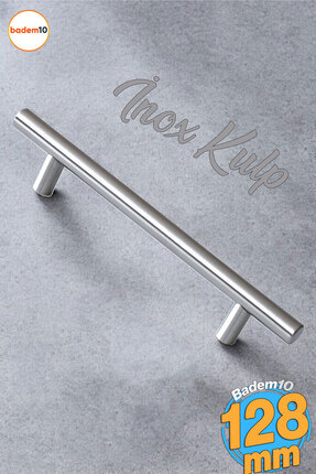 Alteta 128 Mm - 12.8 Cm Inox Metal Mobilya Mutfak Çekmece Dolap Dolabı Kapak Kulbu Kulpu Kulpları Image 0