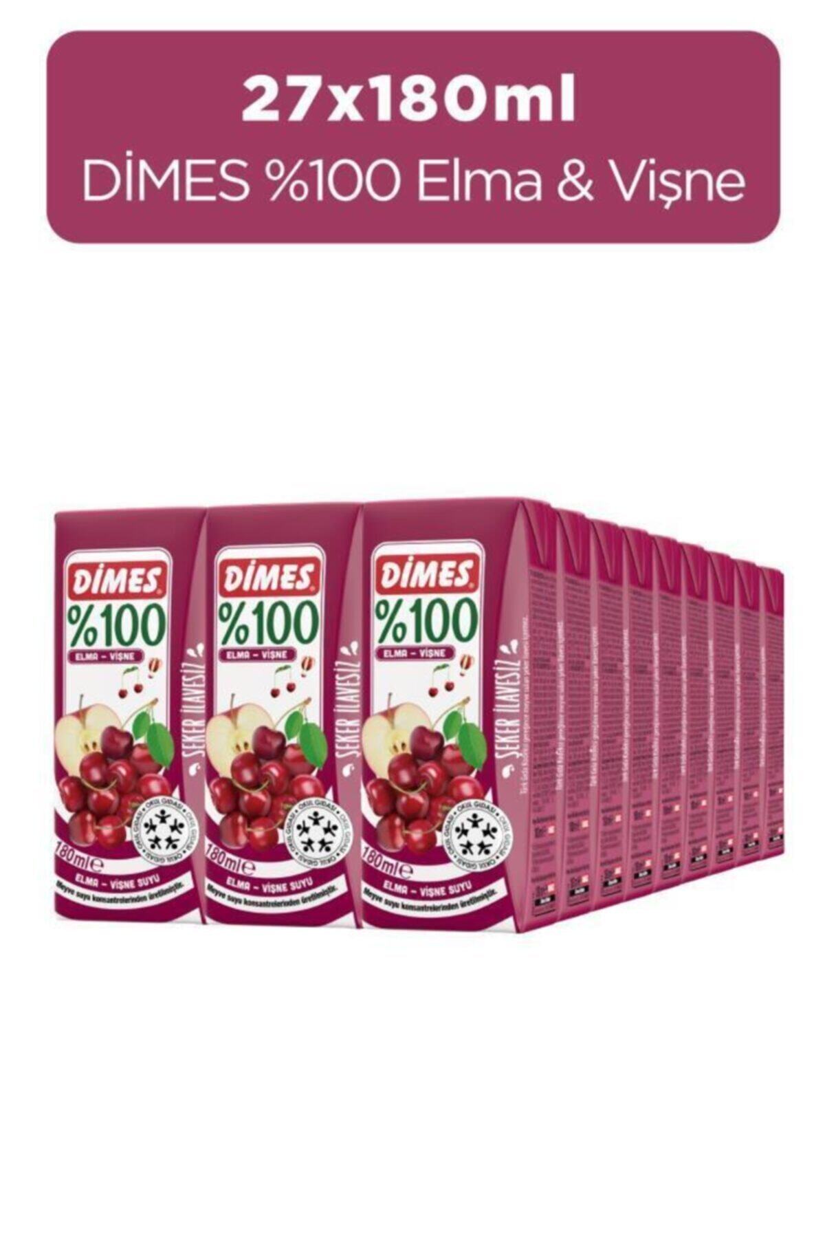 Dimes %100 Elma&vişne Okul Paketi 18ml *27 Adet