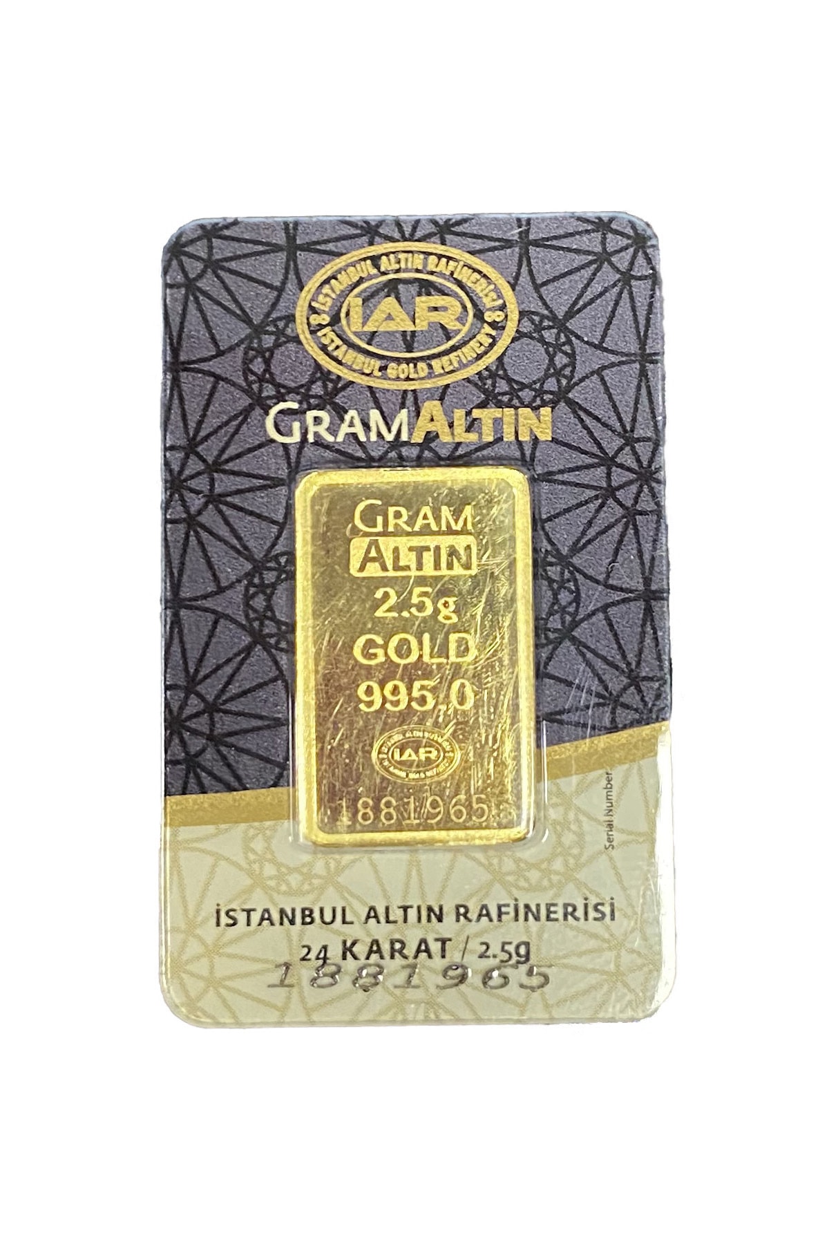 Gülsoy Sarraf 2.5 Gram 24 Ayar Altın 2,5 Gram Külçe Altın