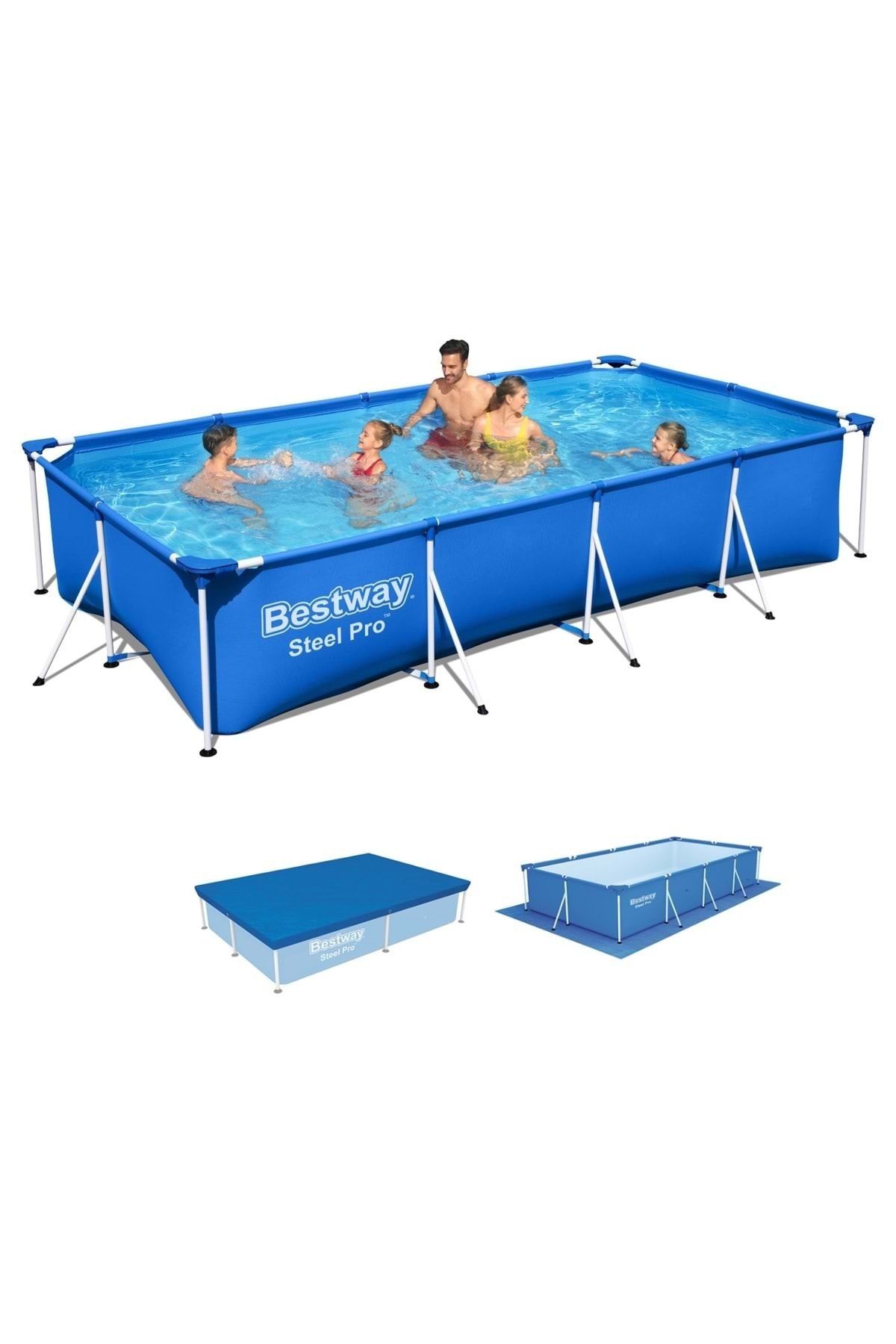 BESTWAY Dikdörtgen Prefabrik Havuz Set Bw451 ( 400 cm X 201 cm )