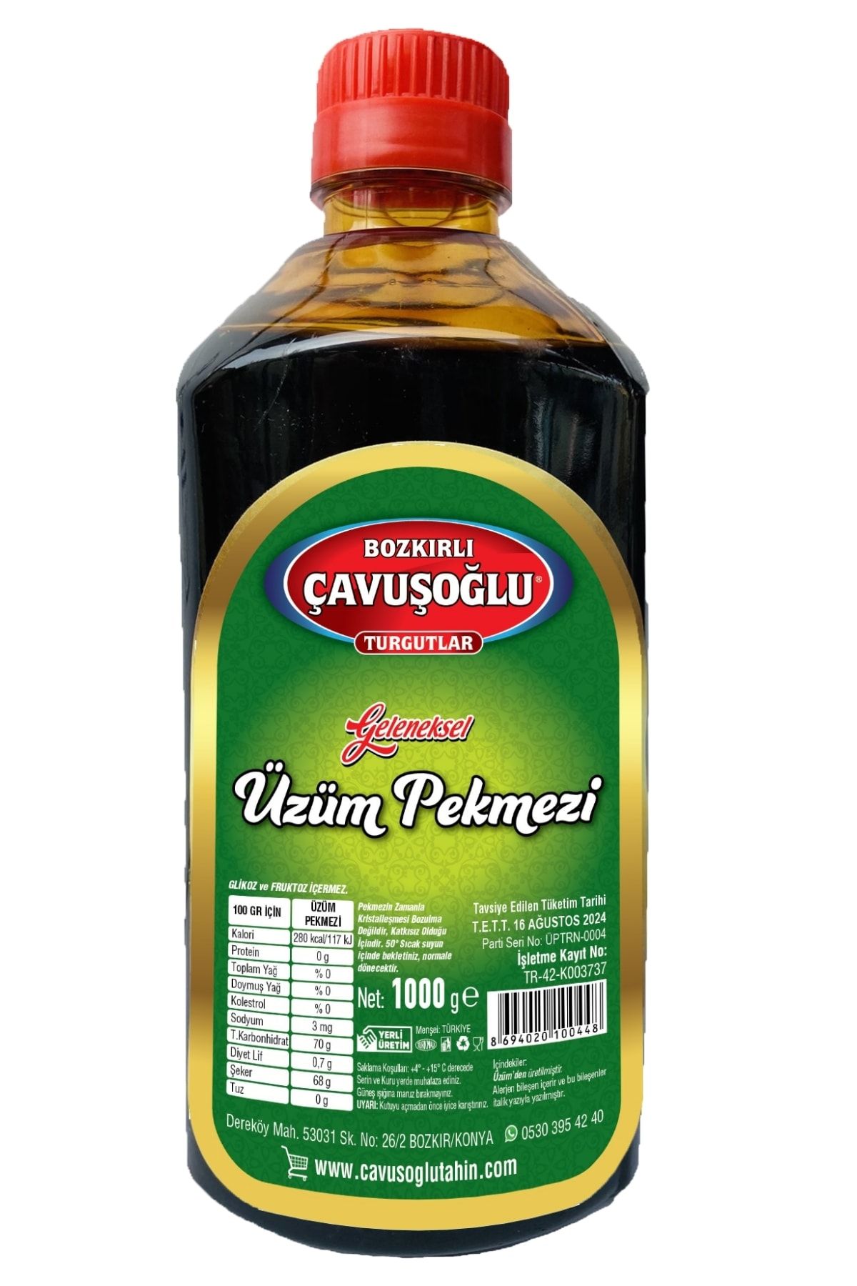 Çavuşoğlu Üzüm Pekmezi 1000g