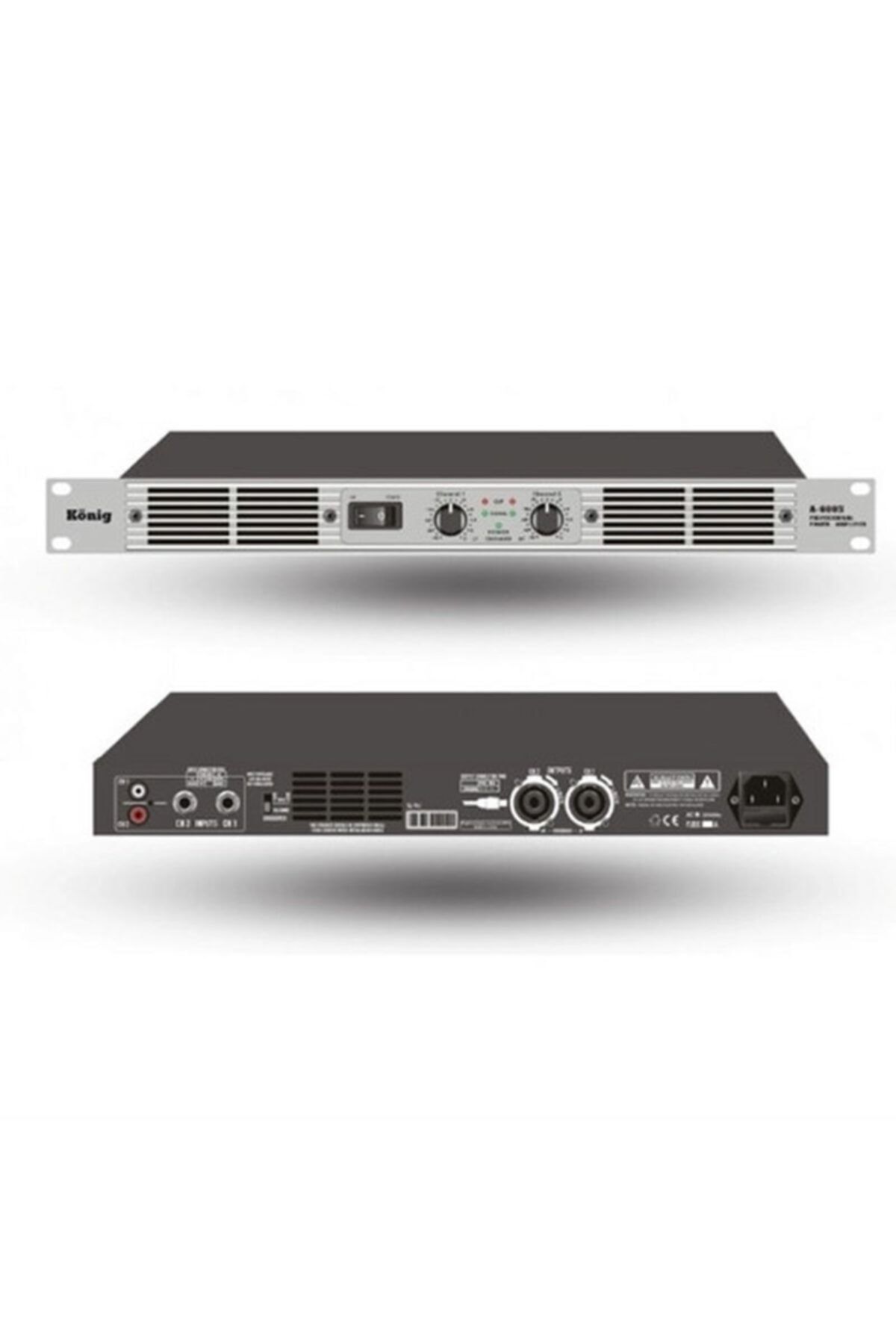 König A-2000/s 4 Ohm 2*850 Watt Power Amfi