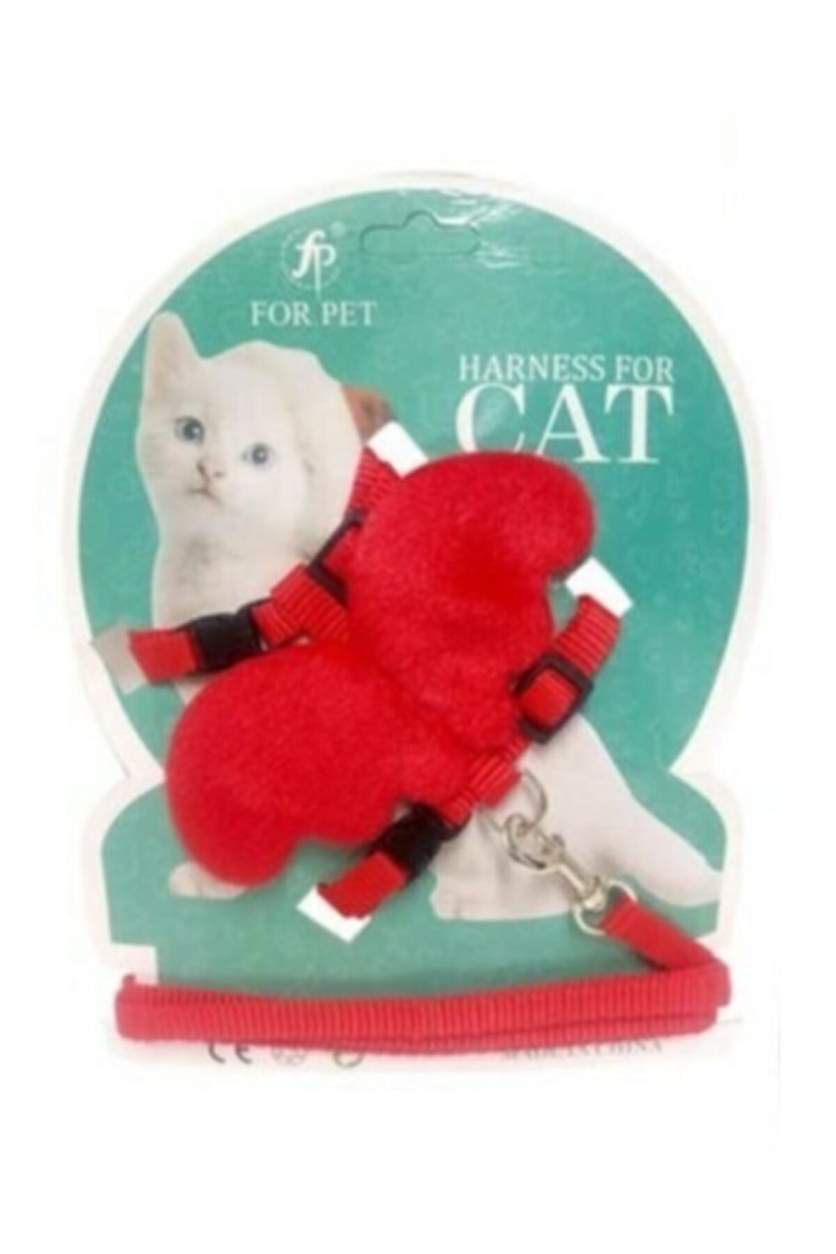 Forpet Melek Kanatlı Kedi Göğüs Tasması Kırmızı