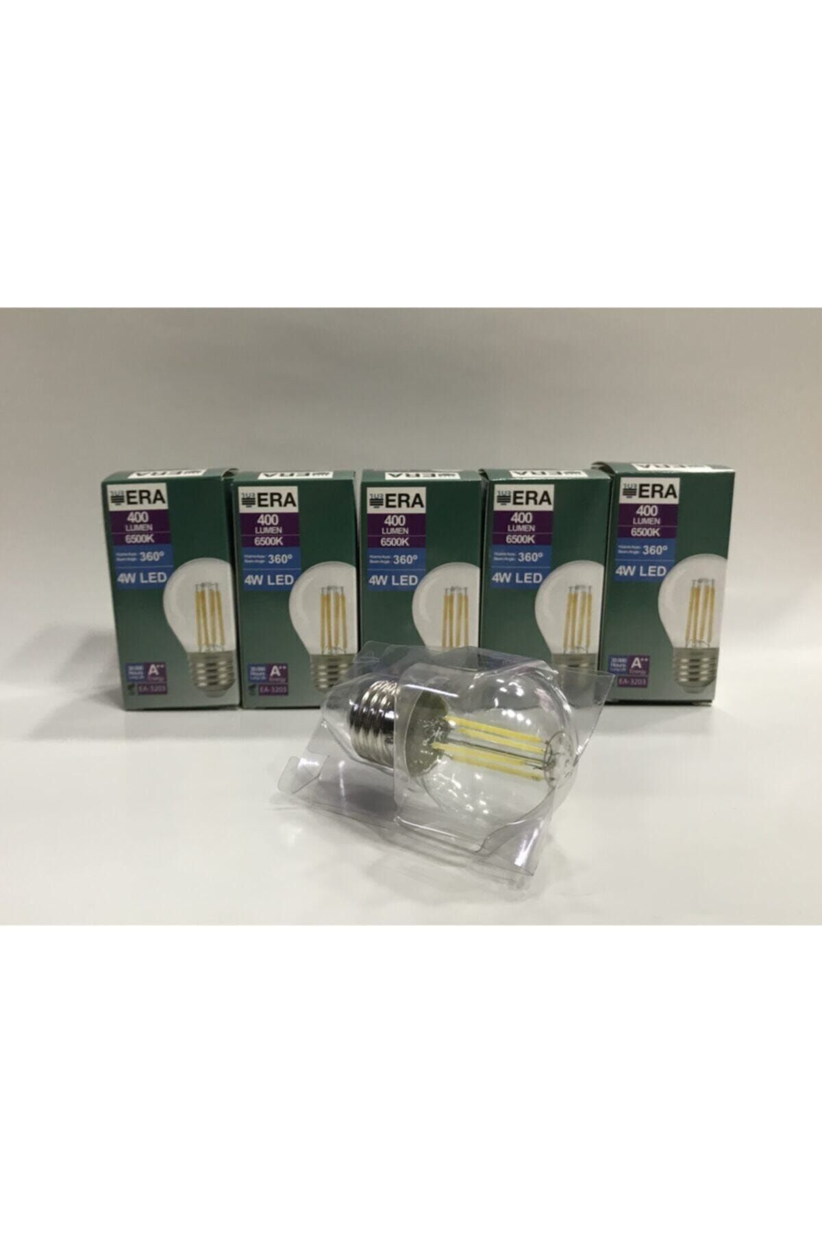 Gece Era 4w Beyaz Işık Rustik Led Ampul - E27 Normal Duy - 6500k - Şeffaf Cam