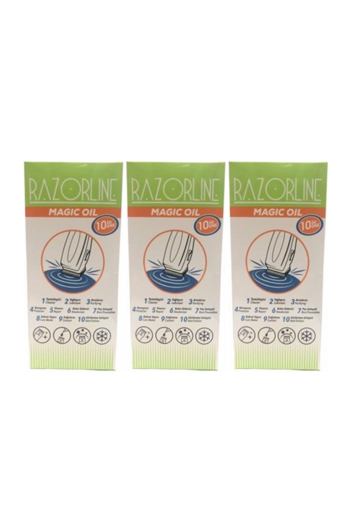 Razorline 3 Adet Makine Yağı Magic Oil 10 Özellik (3x500 Ml)
