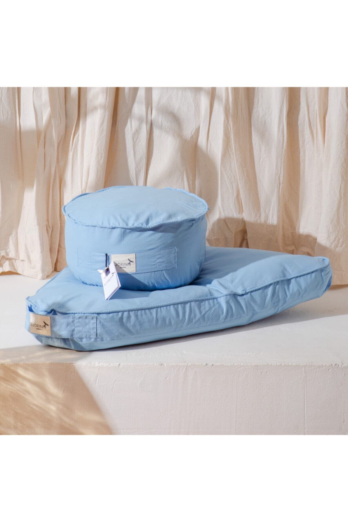 Sjorinn İstanbul Buen Vıver Meditasyon Minderi Seti Yuvarlak Üst Üçgen Alt