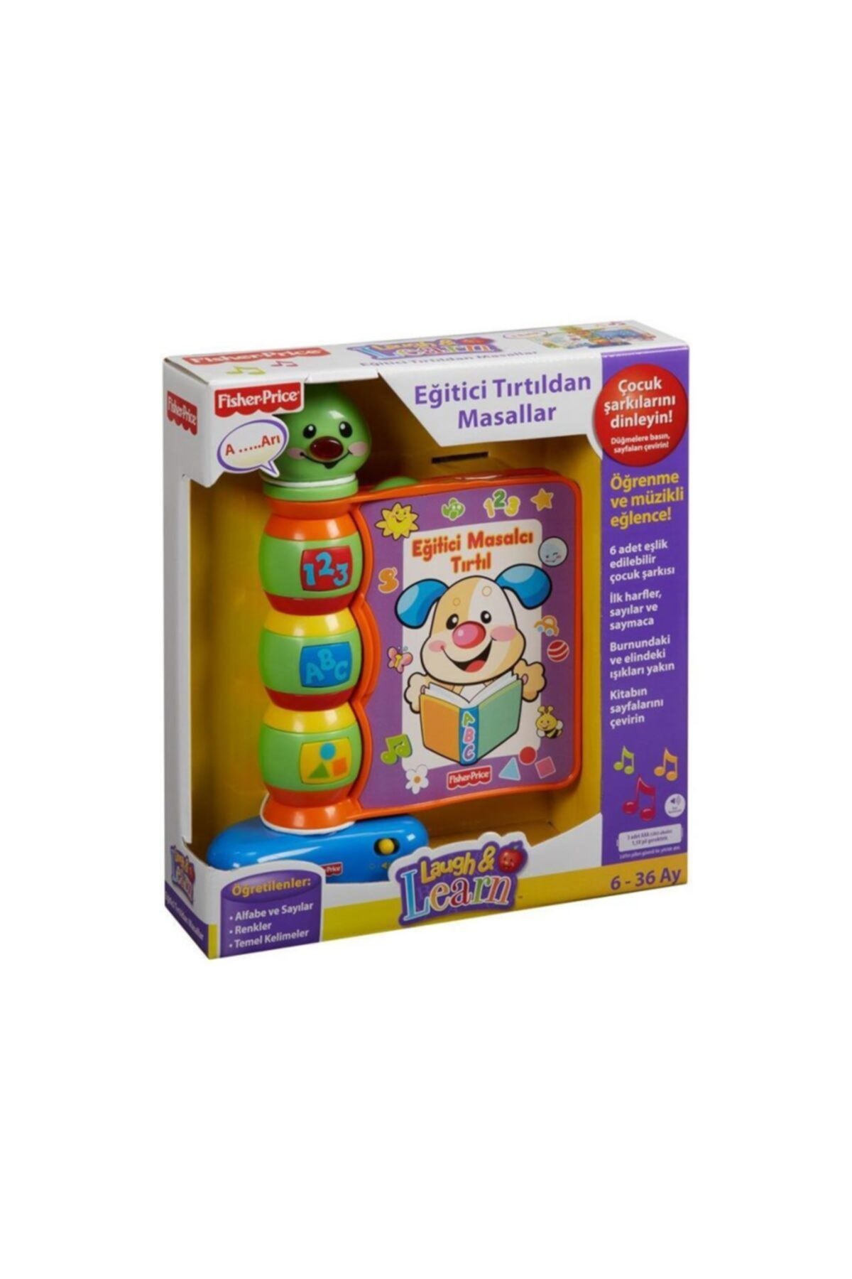 FISHER PRICE Eğlen ve Öğren Eğitici Masalcı Tırtıl