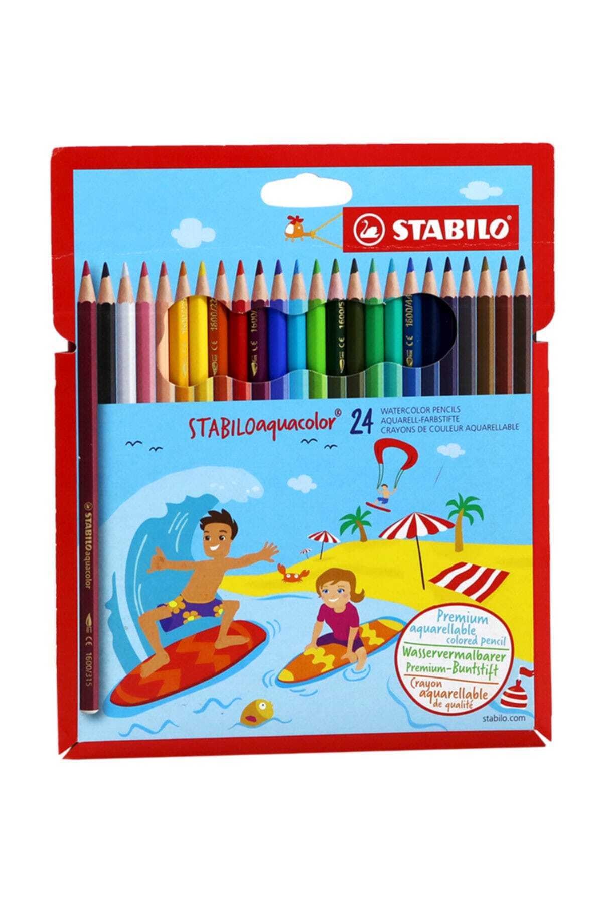 Stabilo 1624-6 AGUACOLOR  24 LÜ KURU BOYA