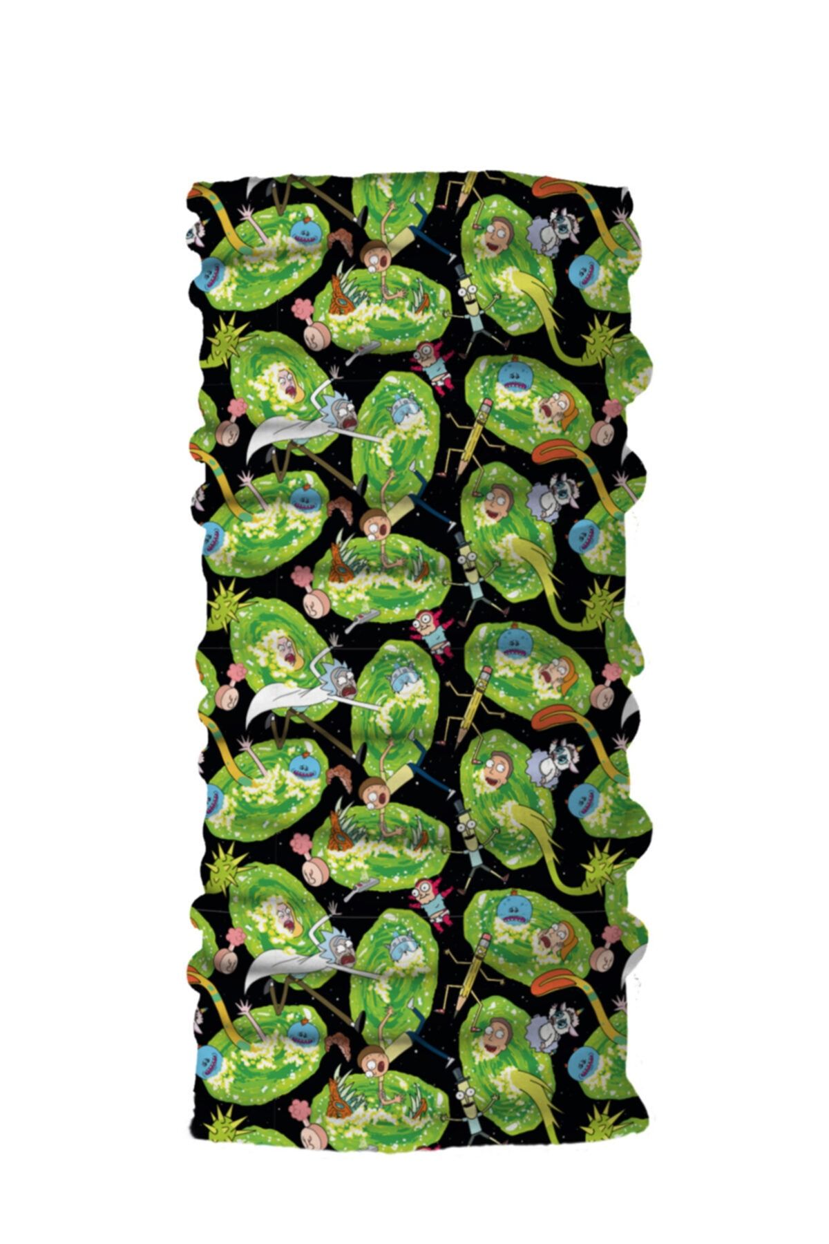 Atlantis Orijinal Lisanslı Rick And Morty Bandana Çok Amaçlı Kullanım