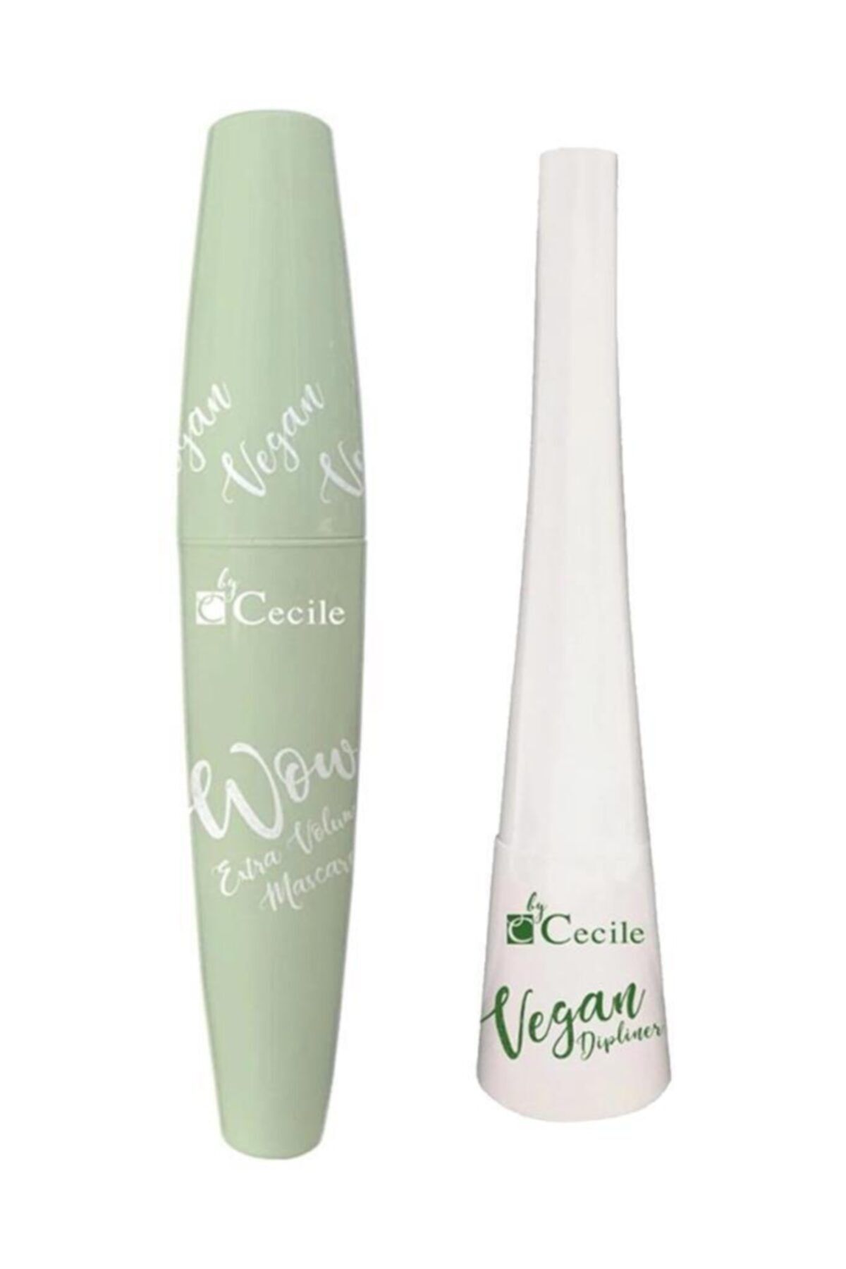 Cecile Vegan Wow Extreme Volume Maskara Dipliner Seti