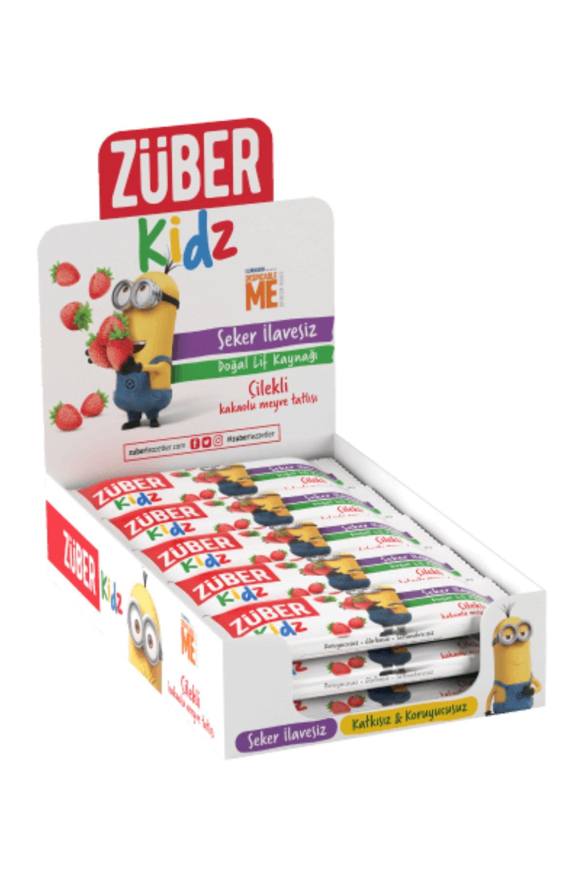 Züber Kidz Çilekli Meyve Bar 16 Adet X 30 g