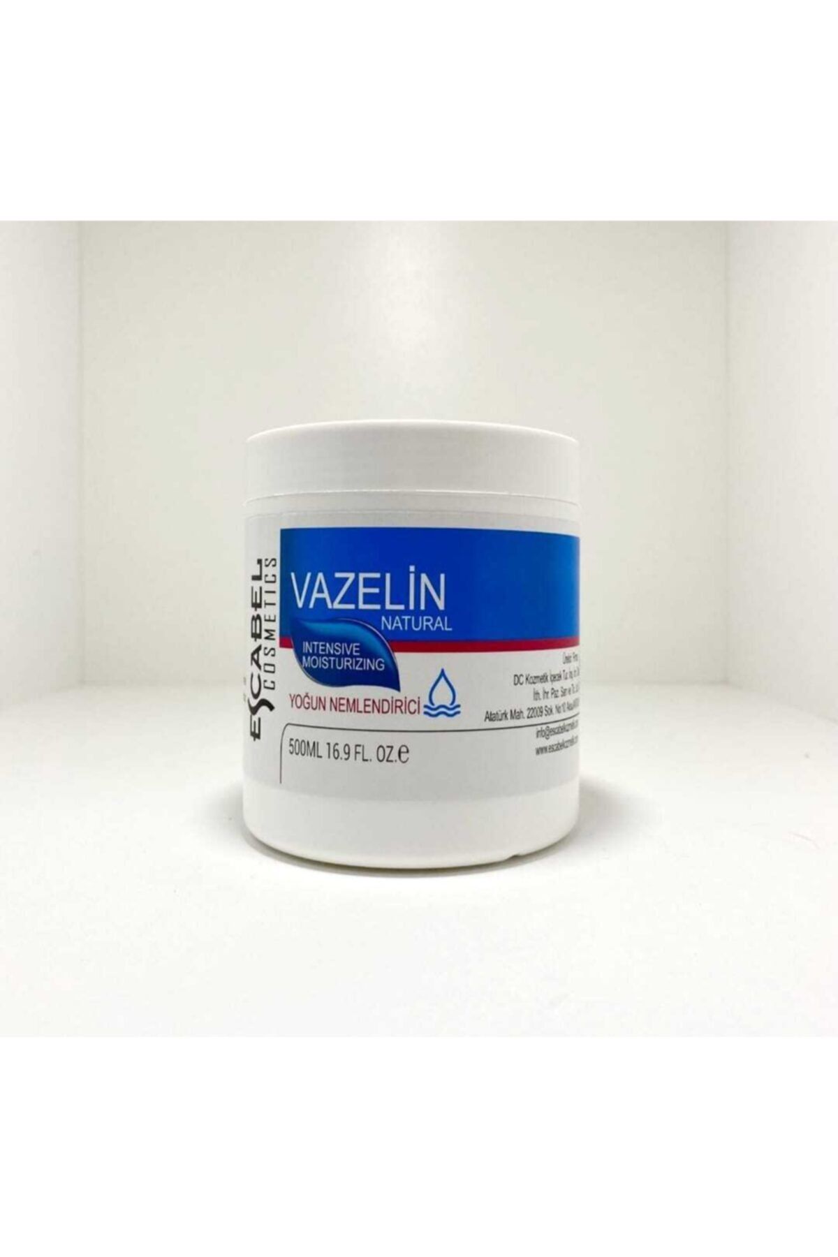 Escabel El Kremi - Vazelin Natural Çatlak Karşıtı Cilt Parlaklığı Kokusuz Yoğun Nemlendirici Vazelin 500ml