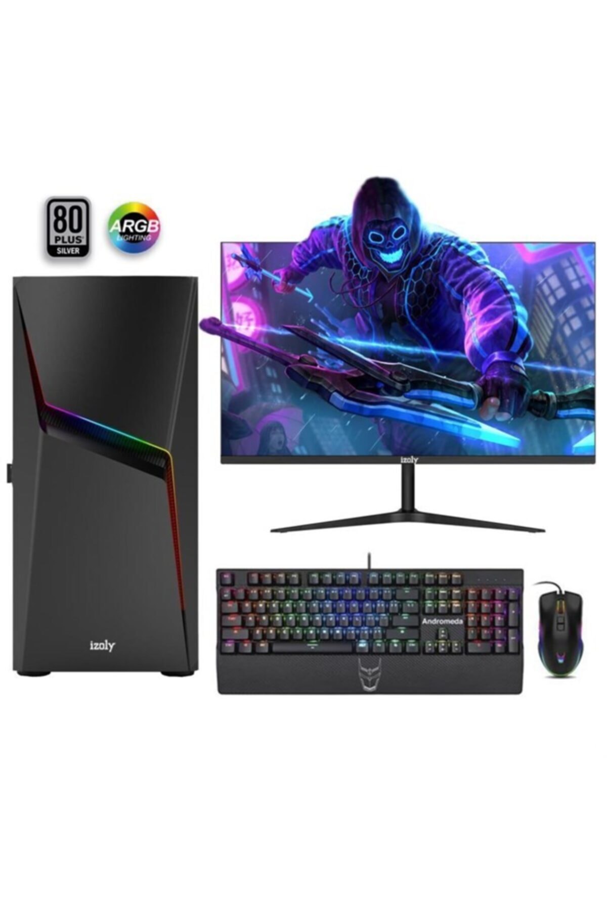 IZOLY Isis I5-10400f 16gb 256gb Rx550 4gb 24'' Oyun Bilgisayarı