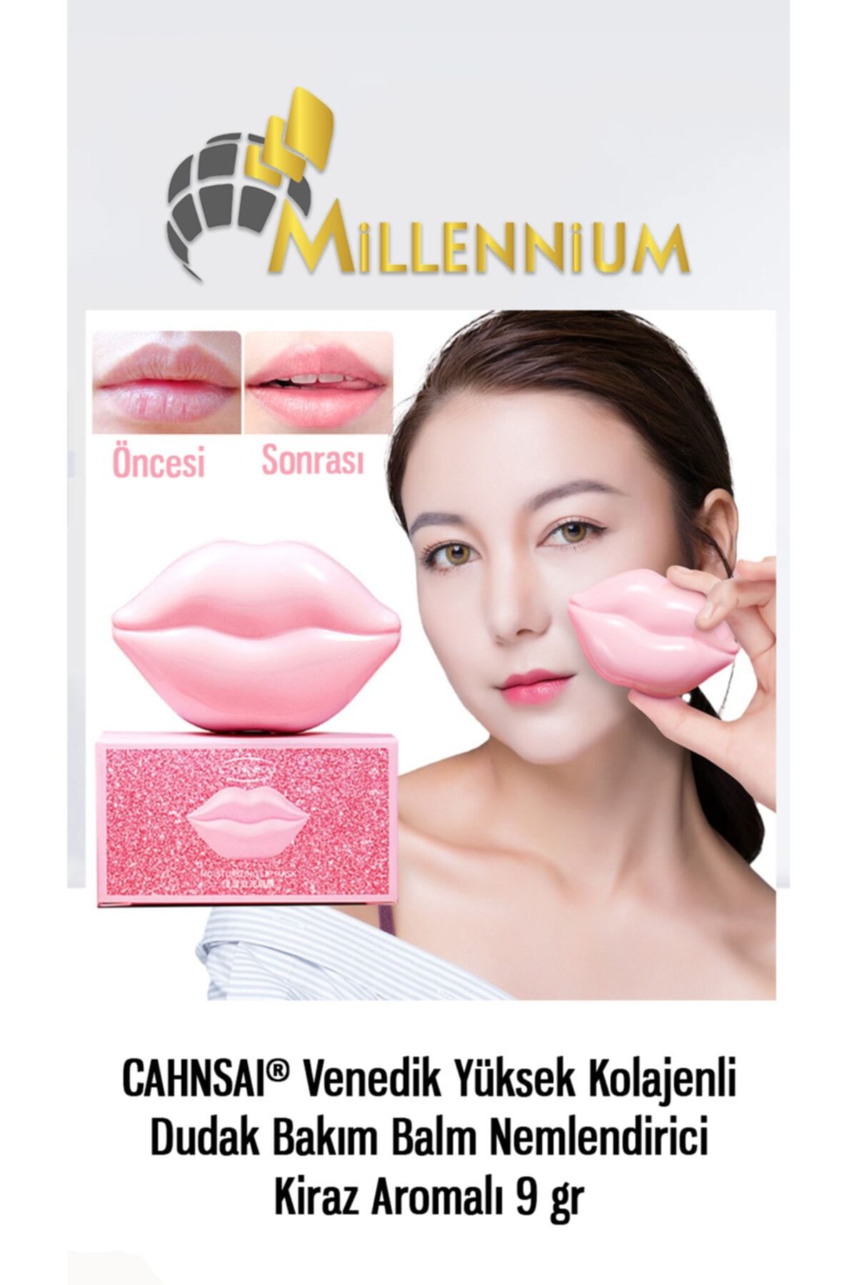 CAHNSAI ® Dudak Bakım Balm Nemlendirici Kiraz Aromalı 9 Gr Cx18869