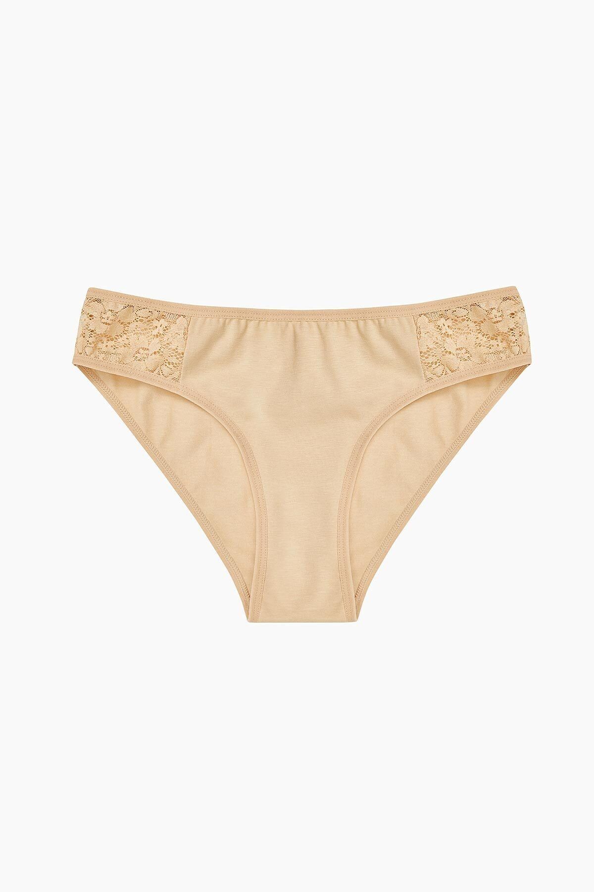 Bross Kadın Ten 2'Li Paket Lycralı Dantelli Slip