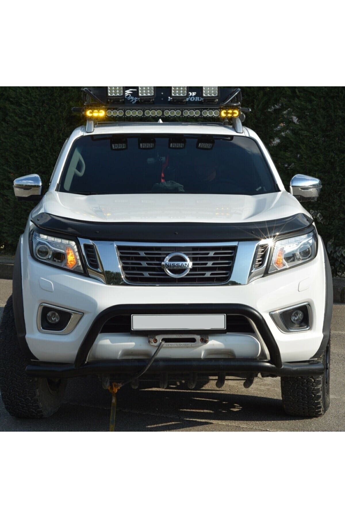 EUROCAP Nissan Navara 2016 - 2020 Arası Uyumlu Ön Kaput Koruyucu Rüzgarlık