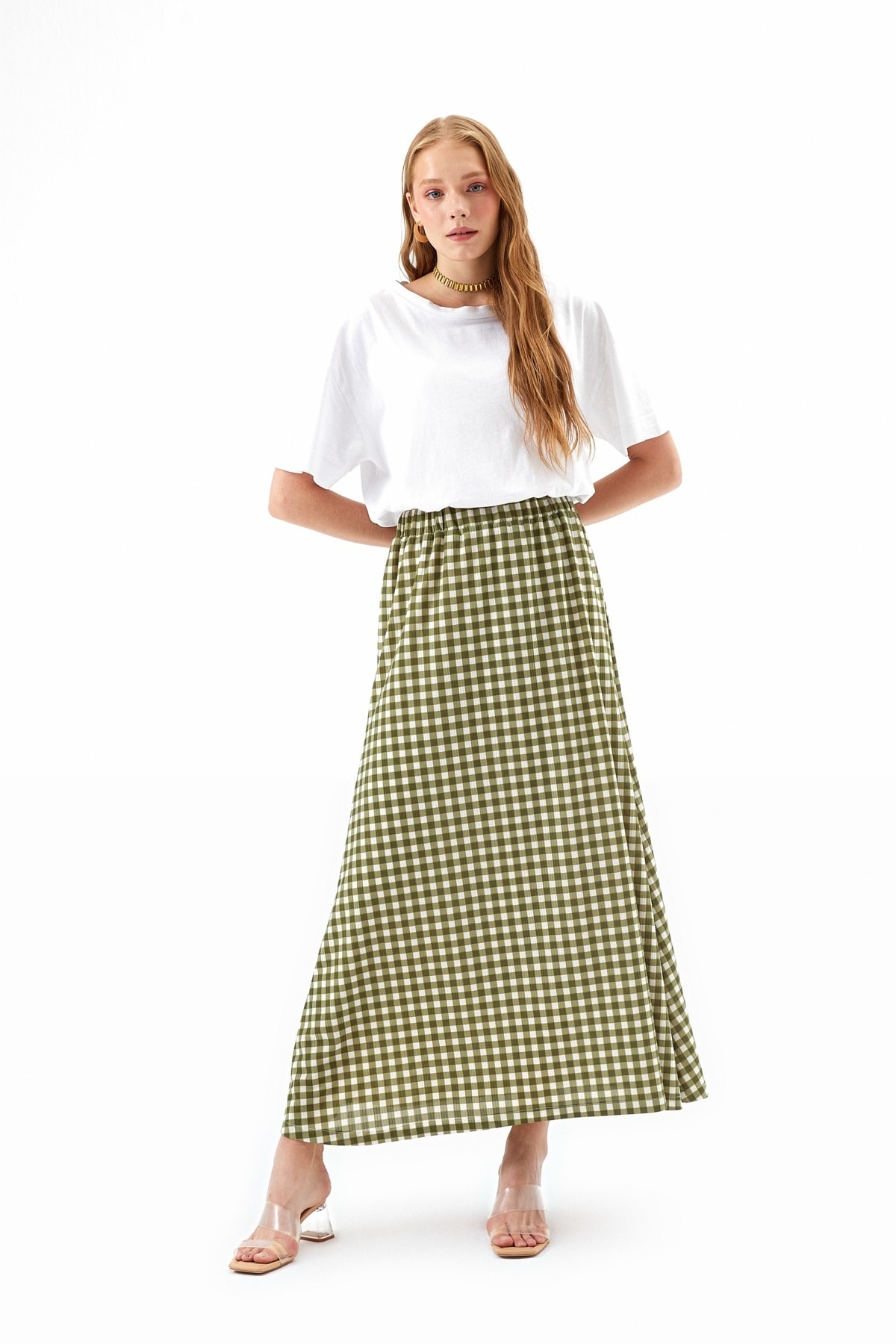 Muni Muni Desenli Astarlı Etek