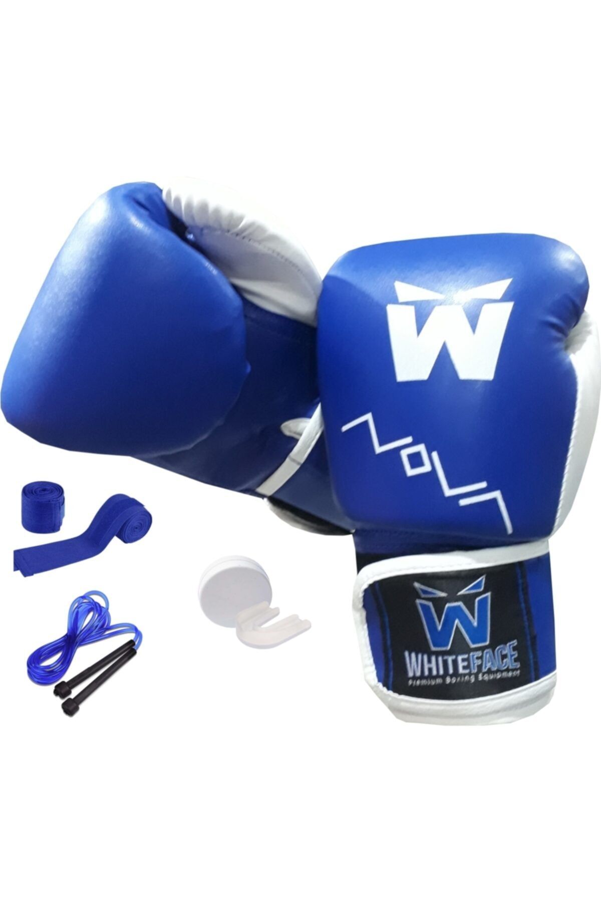 whiteface Boks Eldiveni & Kick Boks Eldiveni & Kickboks Eldiveni & Bandaj + Dişlik + Atlama Ipi