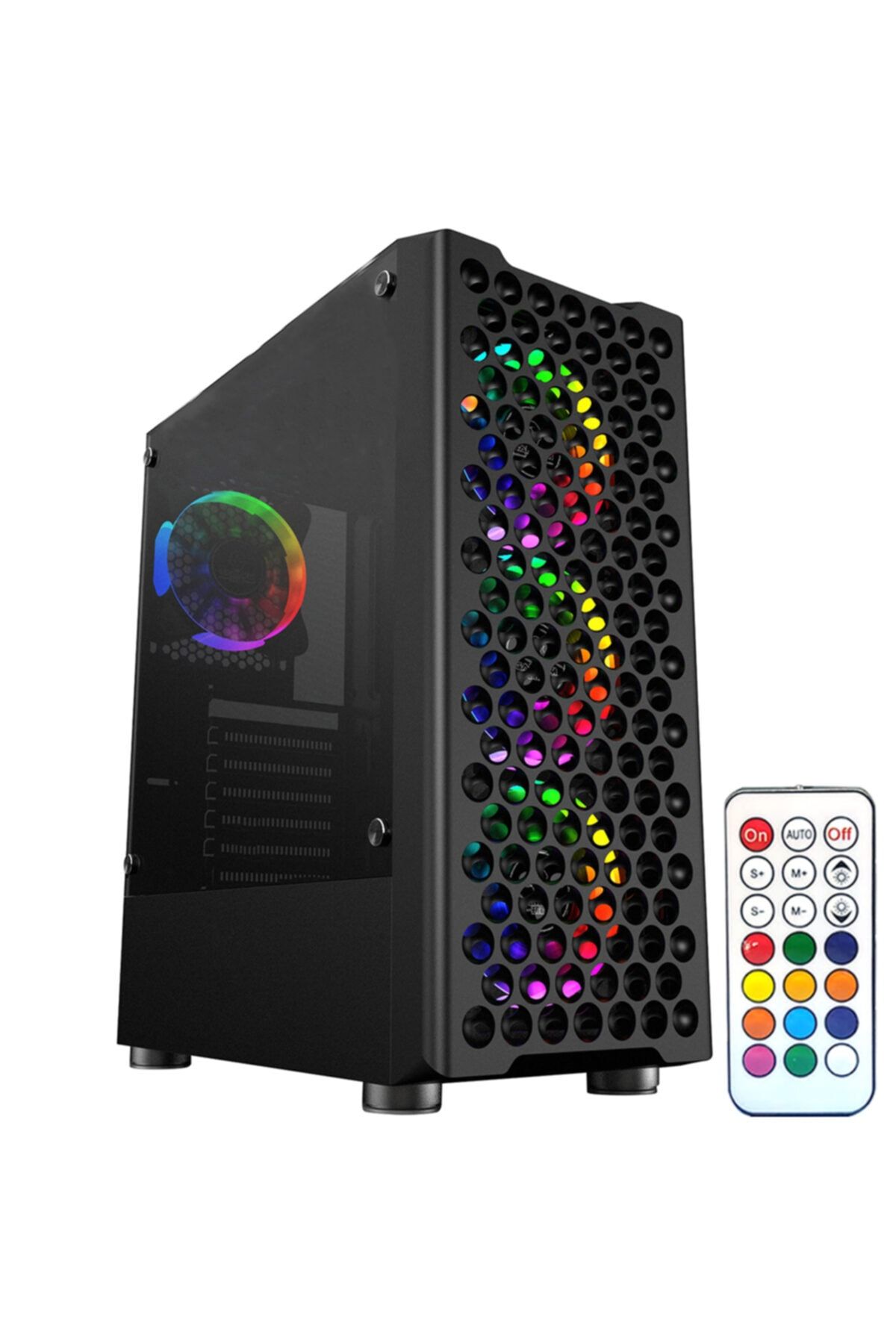RAMTECH Gamecase Phantom 4x120 mm RGB Fanlı Oyuncu Kasası - 8318