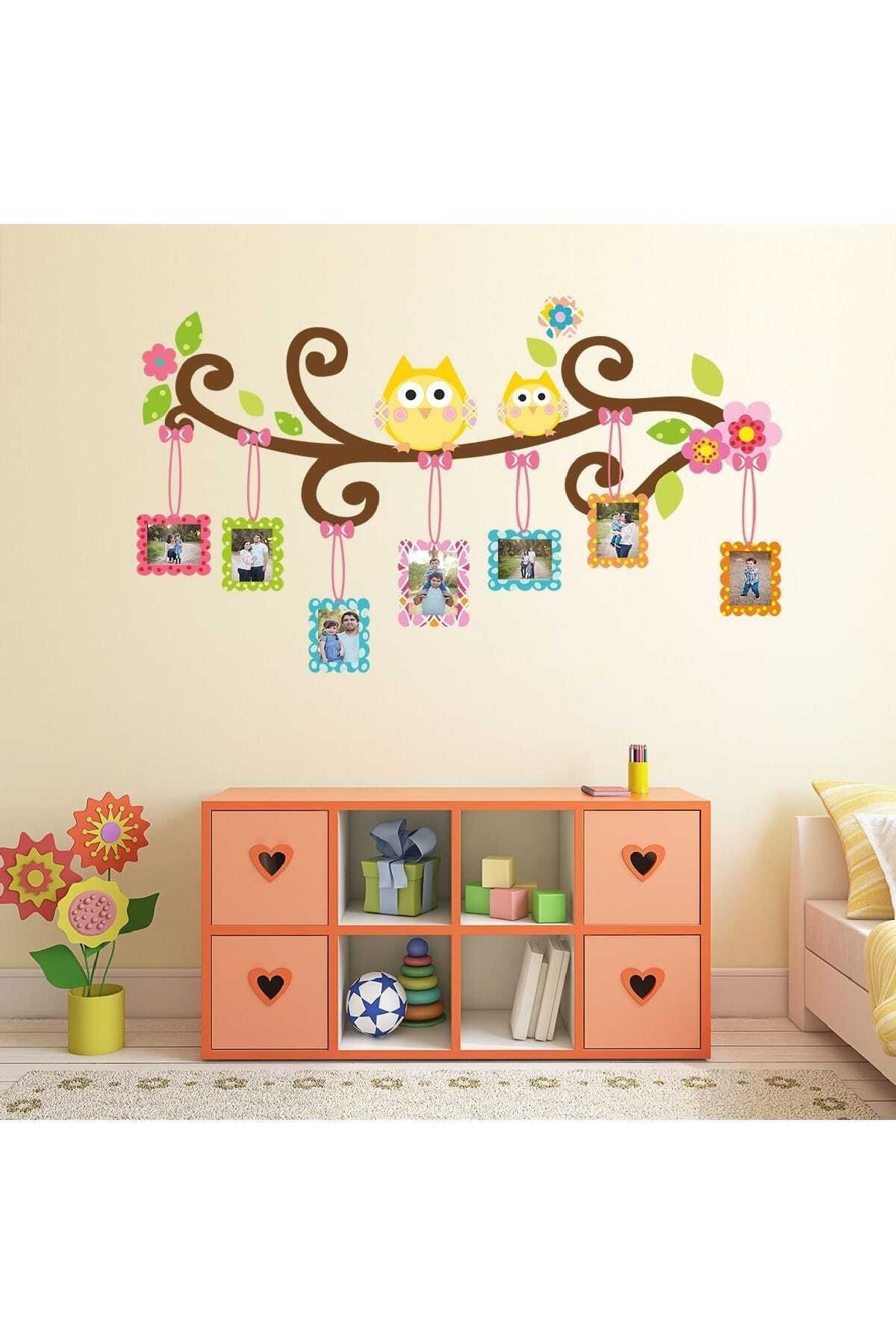 Kt Grup Neşeli Baykuşlar Fotoğraf Albümü Çocuk Odası Duvar Sticker Set