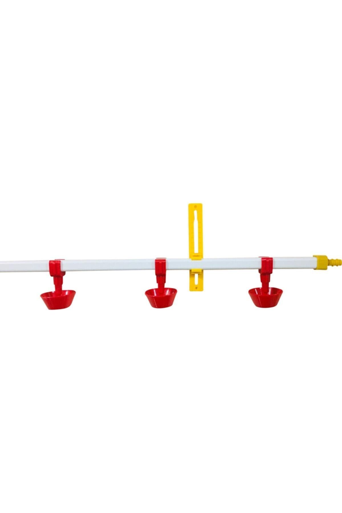 Ekip Tavukçuluk Nipel Tavuk Suluk 60 cm Yaylı Çanaklı Kendinden Askılık
