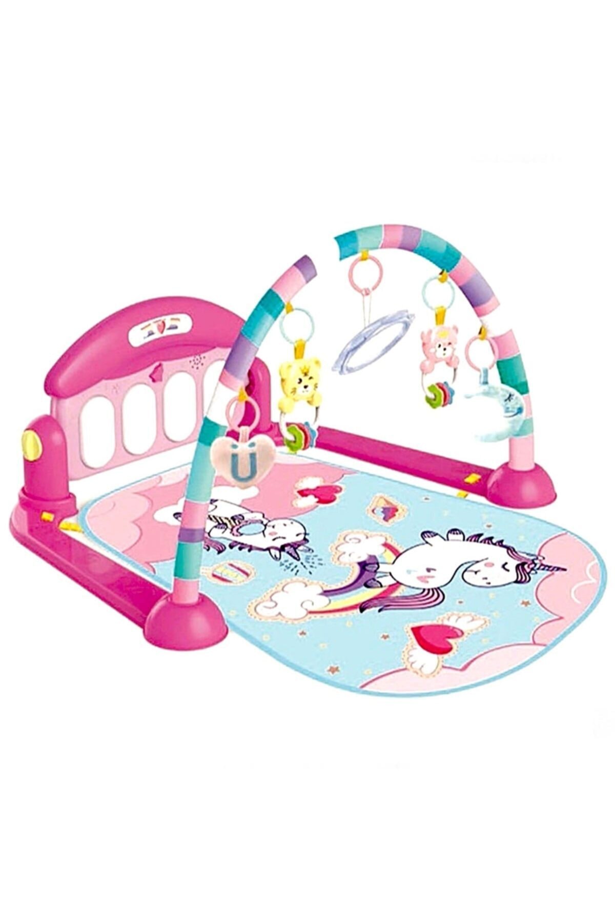 Birlik Yılın Ilk Fırsatları - Babycim Unicorn Piyanolu Oyun Halısı - ™ Beyaz At®