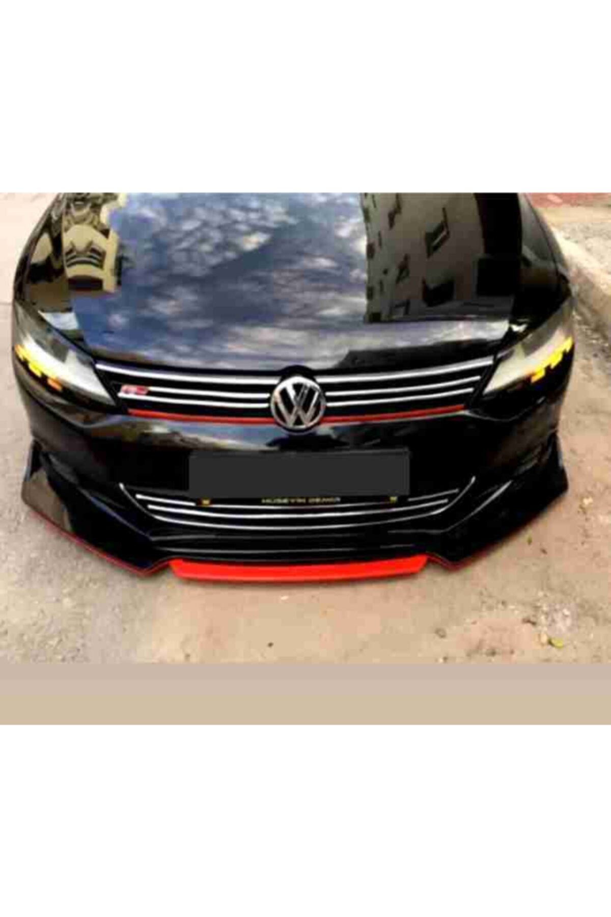 Sm Motors Jetta Lip 4 Parça Kırmızı / Tampon Eki