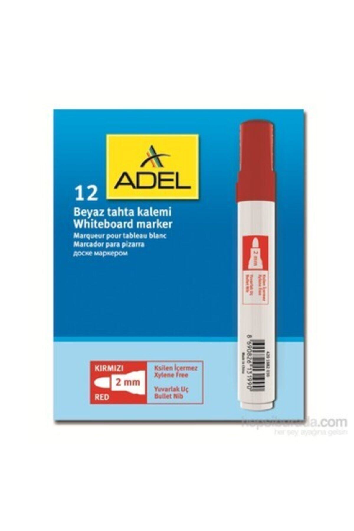 Adel Beyaz Tahta Kalemi Tek Kullanımlık 12 ´li Kutu Kırmızı