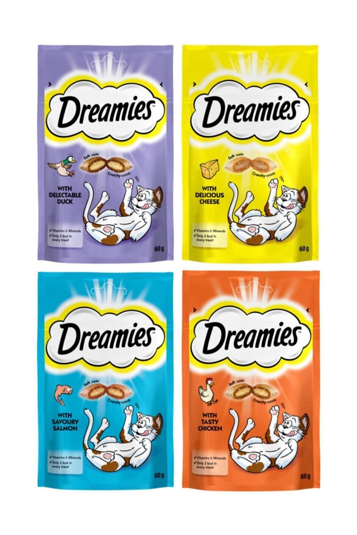 Dreamies 12 Paket Süper Karışık Kedi Ödülü (1 Paket 60 Gr)