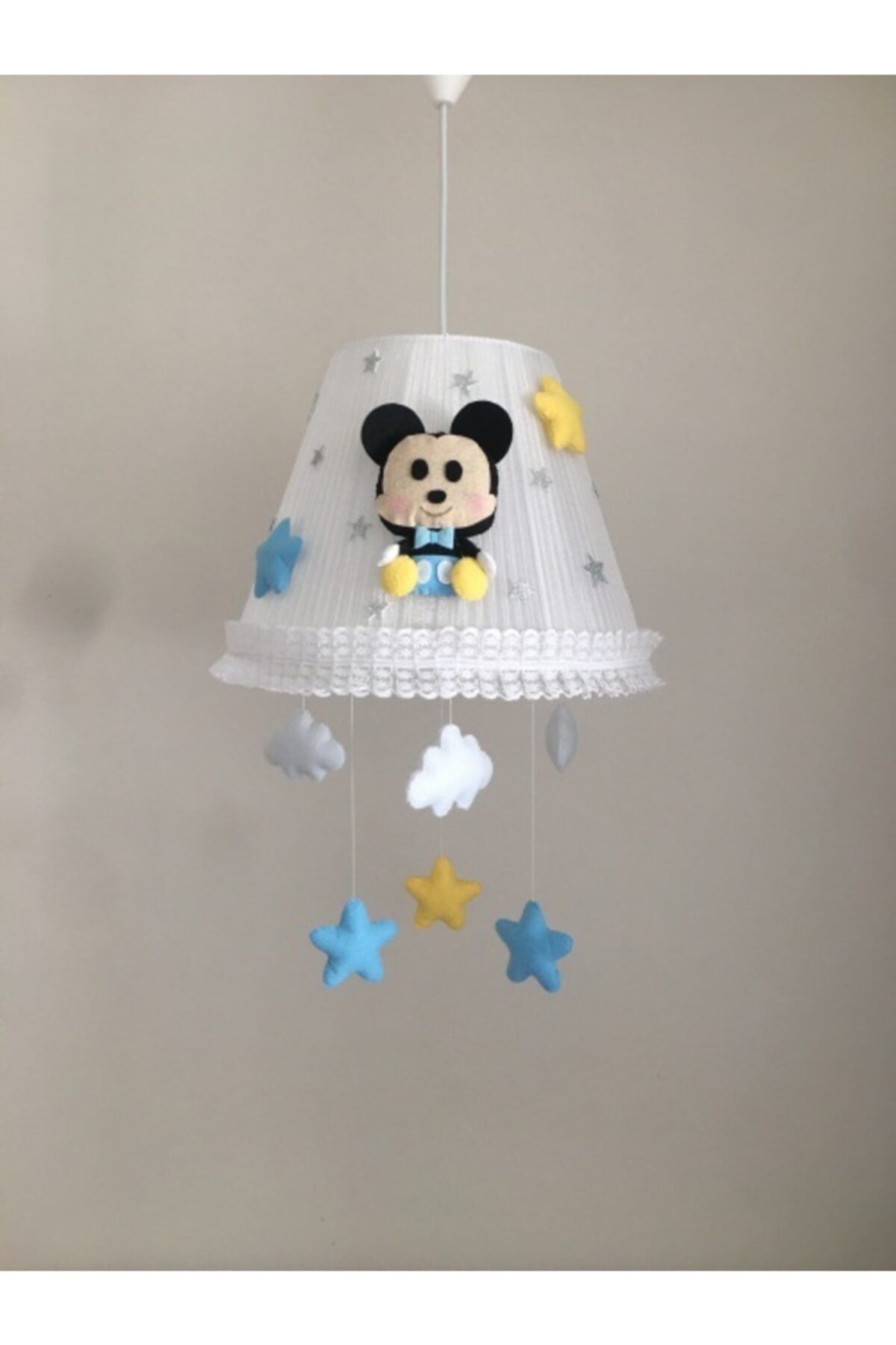 Keçeli parti hayalleri Bebek Çocuk Odası Avize Mickey Mavi