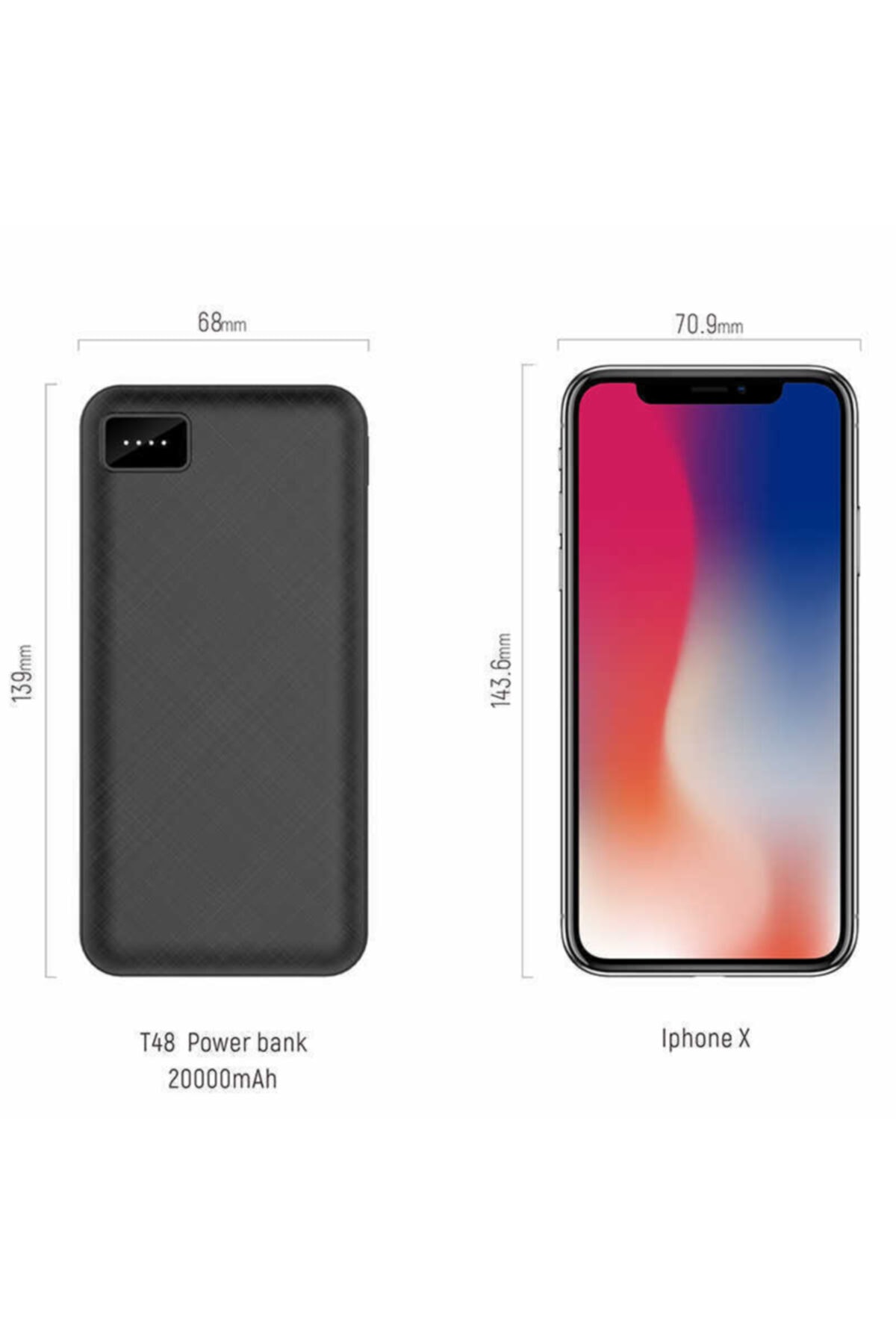 noktaks Oppo A71 Uyumlu Powerbank Taşınabilir Şarj Cihazı 20000 Mah