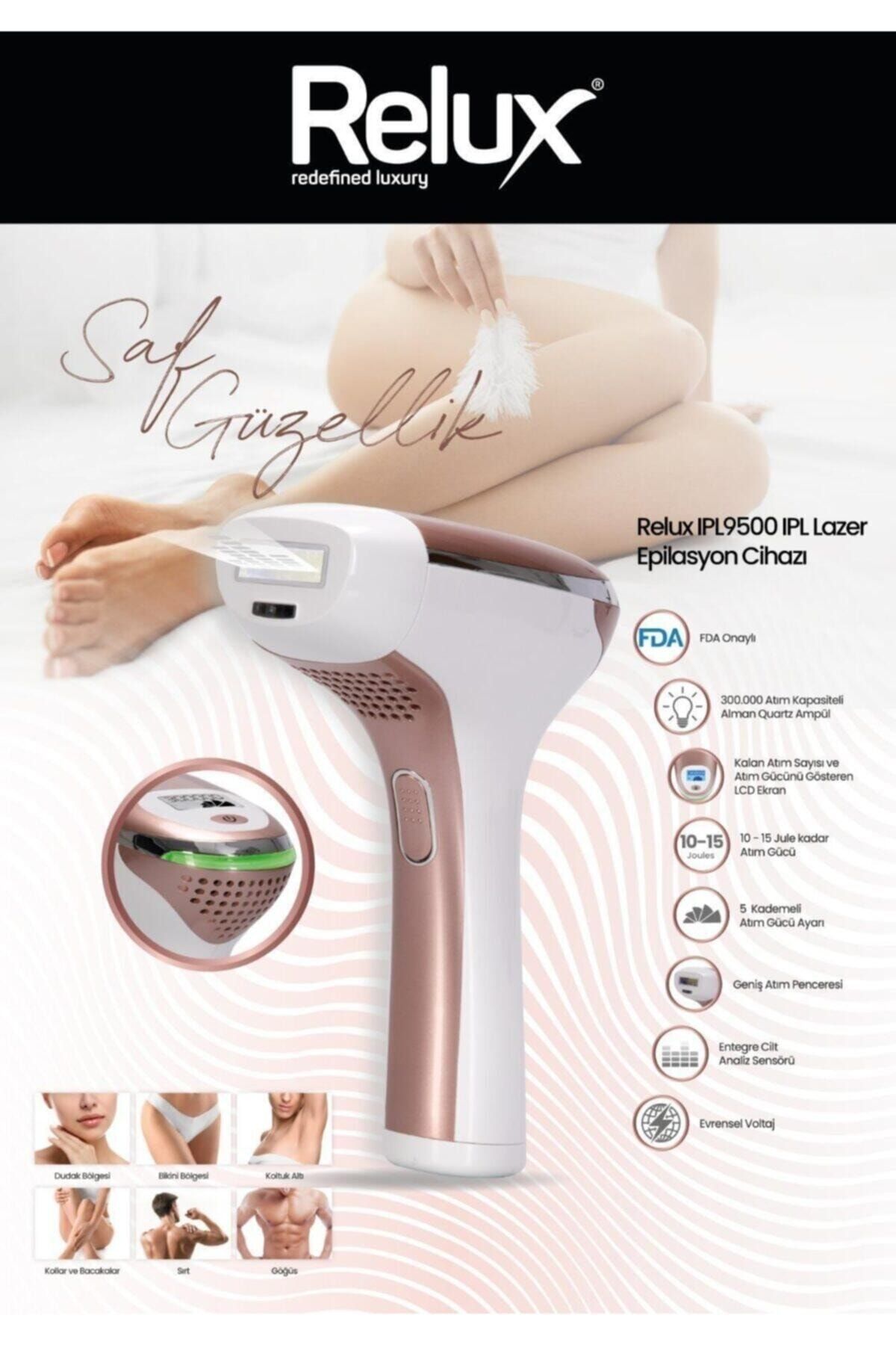 Relux Ipl9500 Ipl Lazer Epilatör Epilasyon Cihazı