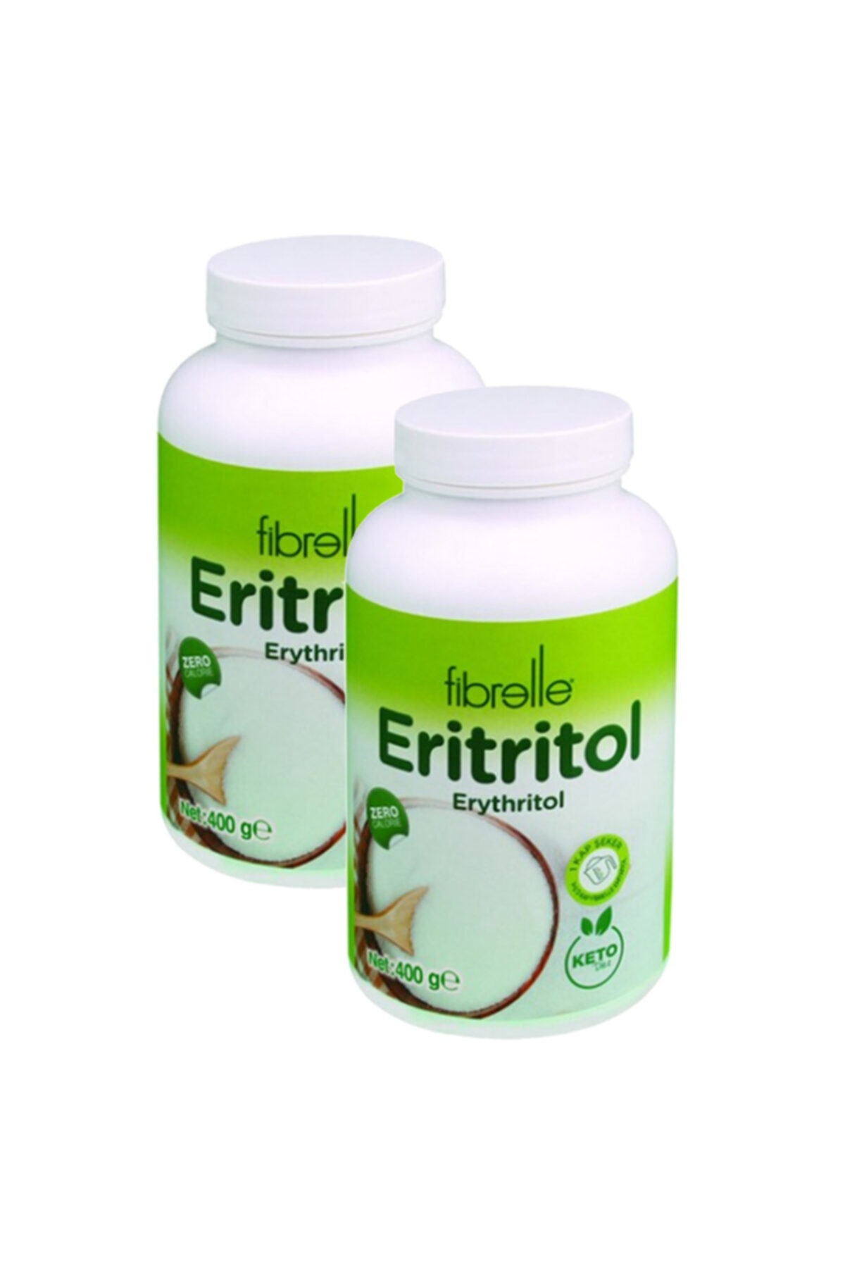 Fibrelle 2 Kutu Eritritol 400 Gr Sıfır Kalori Erythritol X 2