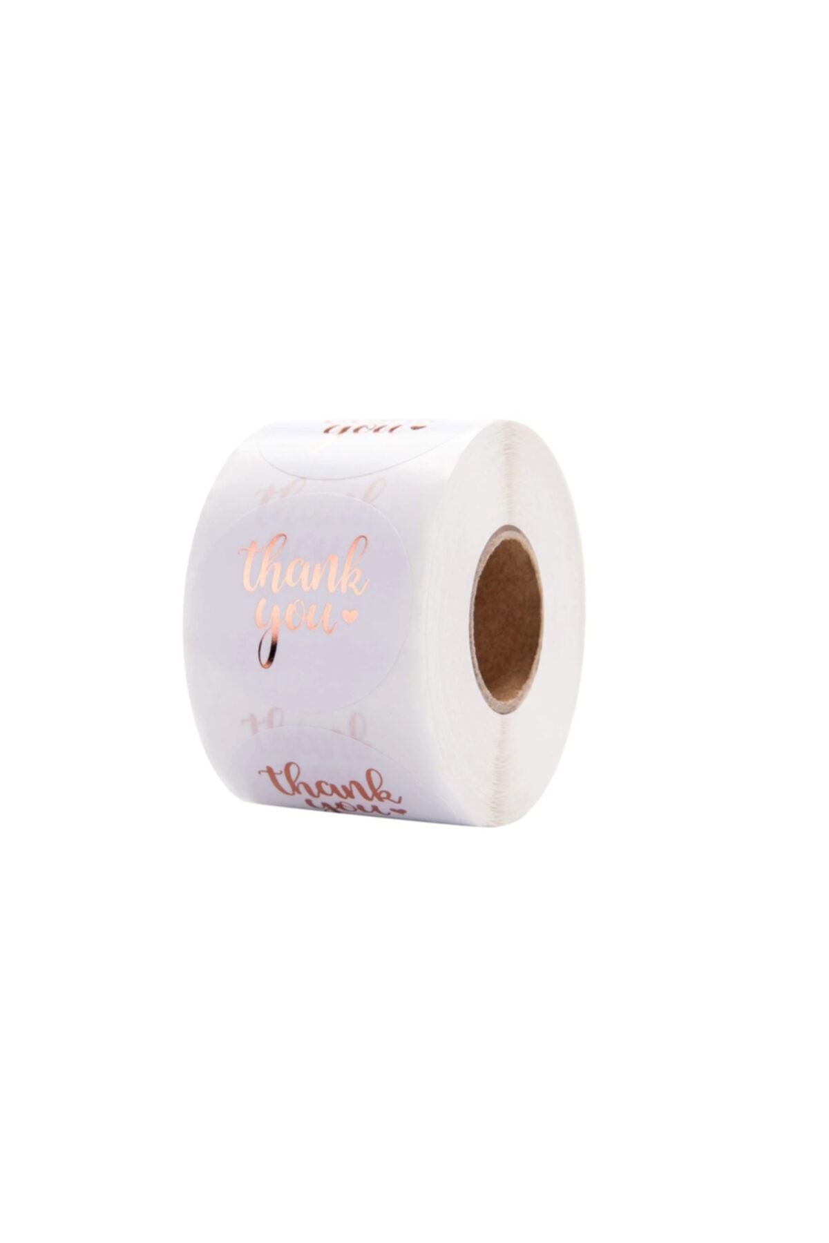 Çikoleyt Design Yapışkanlı Thank You Beyaz Etiket 2,5 cm 50 Adet