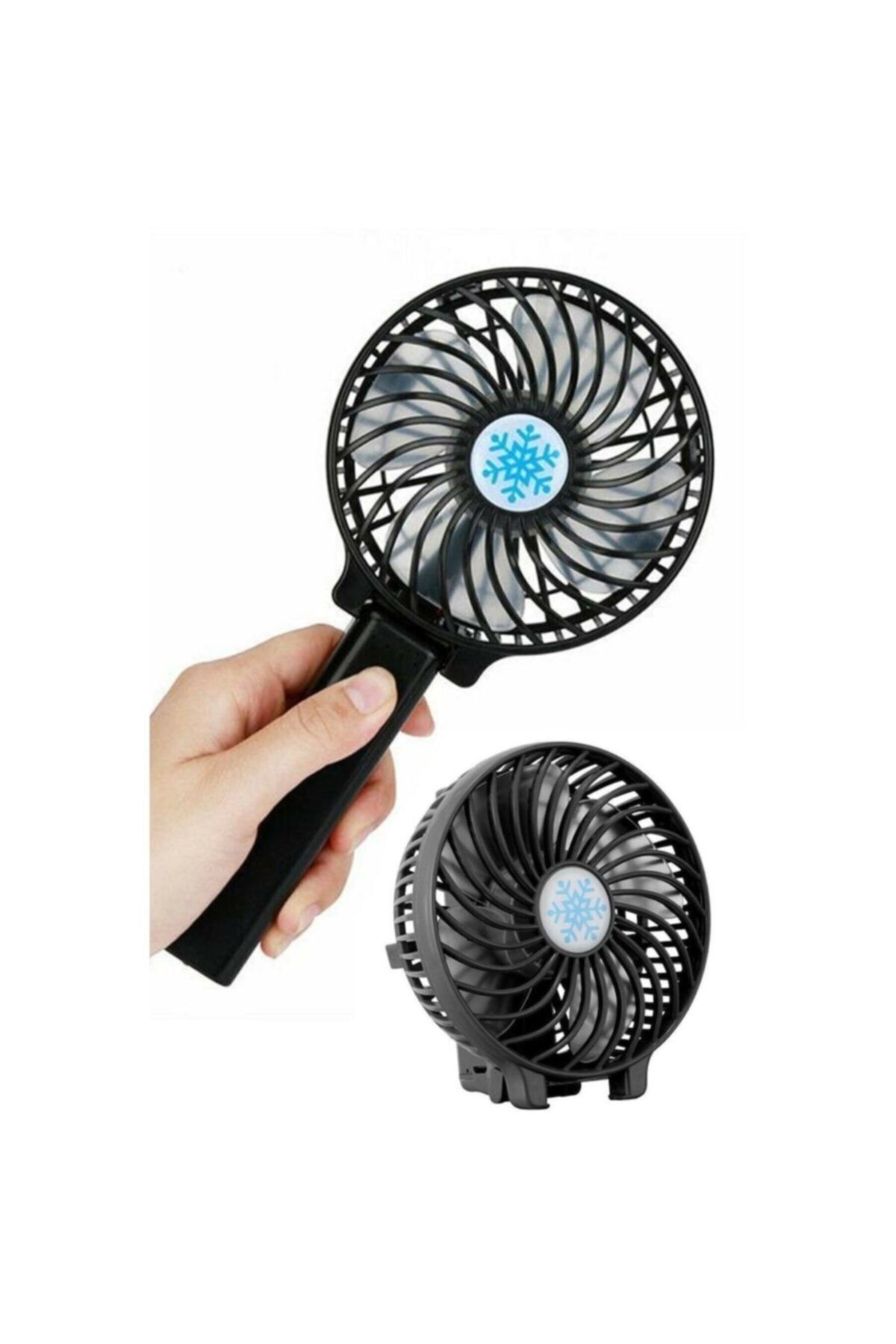 Firsat Ayi Şarjlı El Vantilatör Mini Masa Üstü Usb Fan Soğutucu Katlanabilir