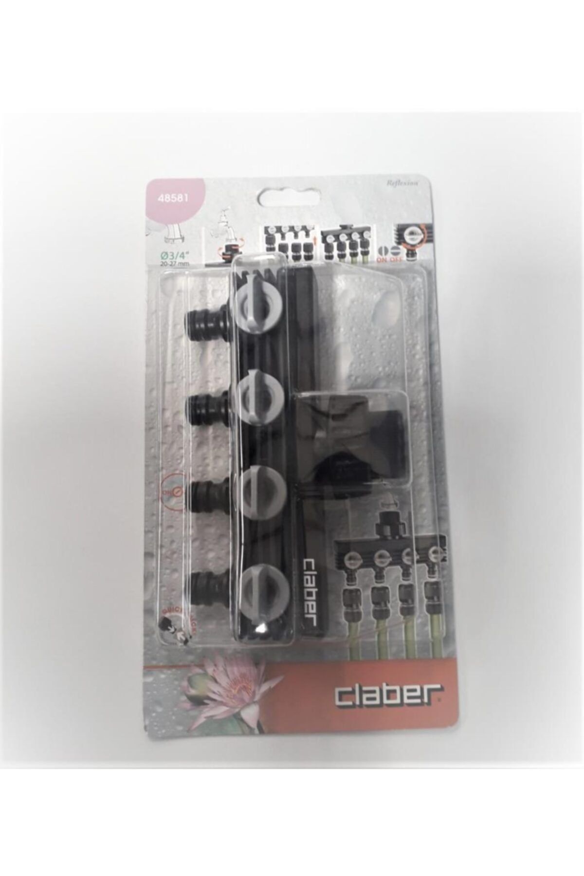 CLABER 48581 Dörtlü Musluk Adaptörü