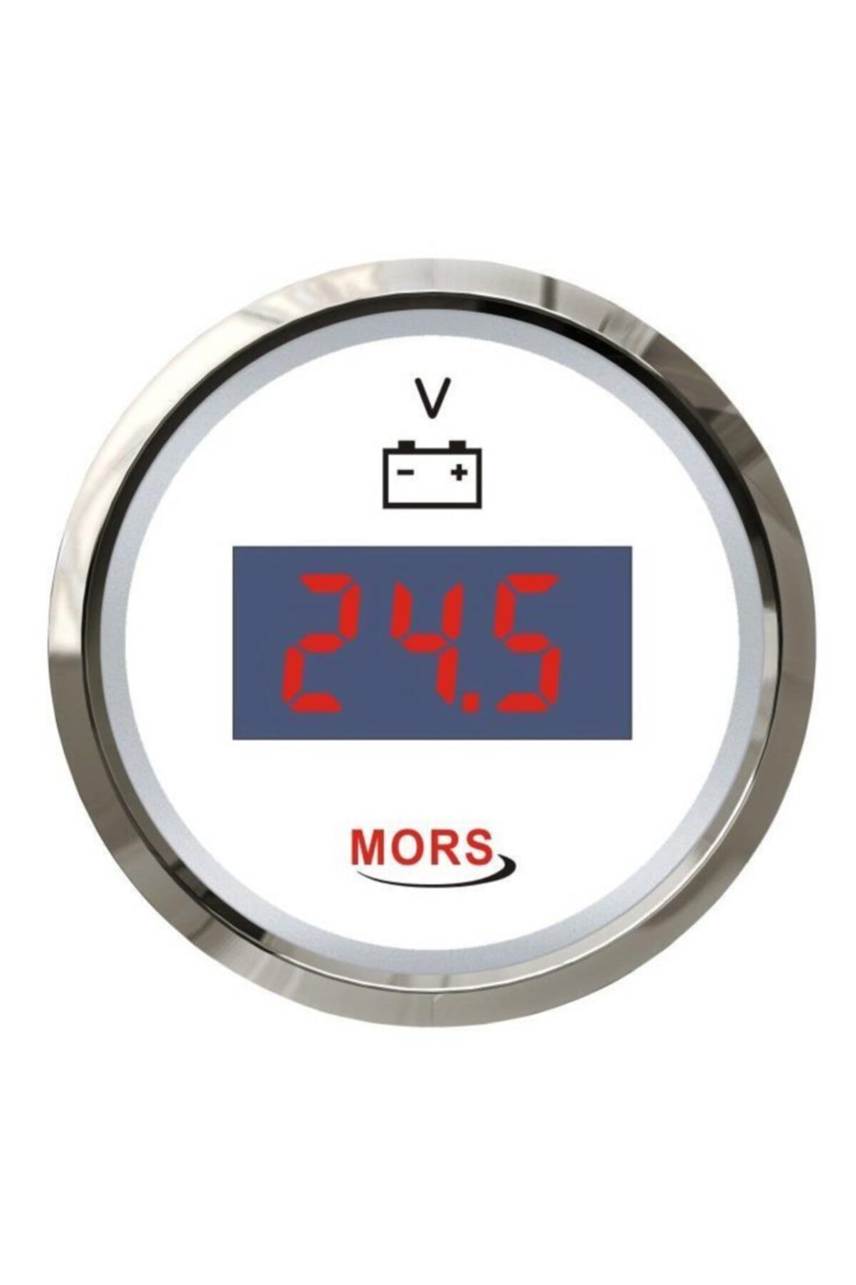 Mors Dijital Voltmetre Siyah
