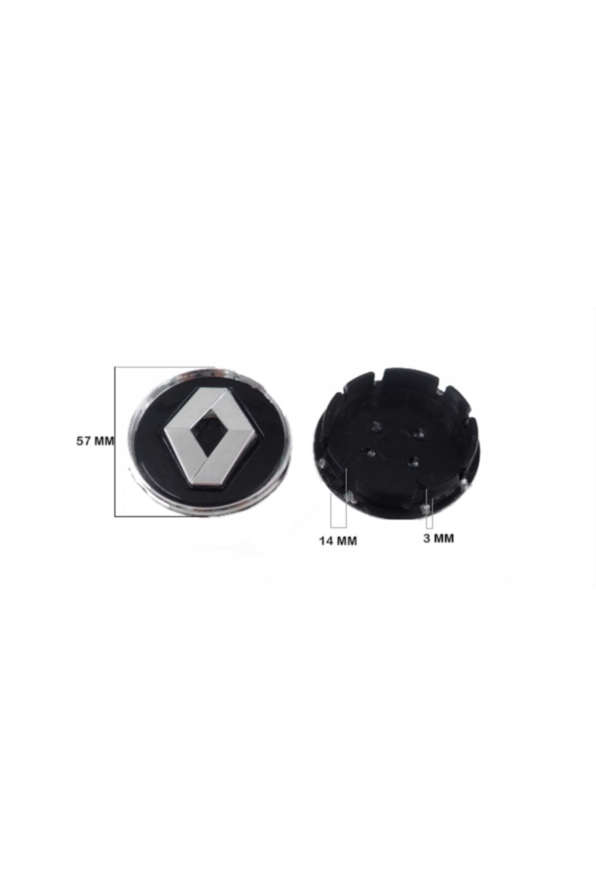 Renault Jant Göbek Arması 57mm Clıo Iv Dört Adet 5882a