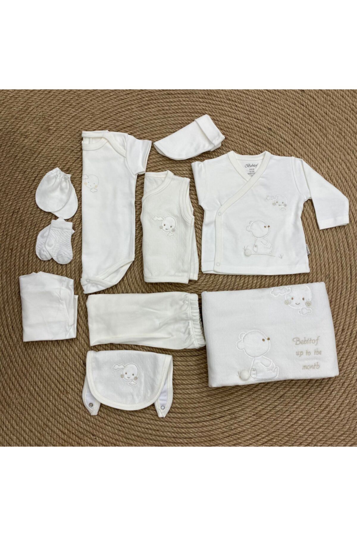 Bebitof Organik Ponponlu Ayıcık 10'lu Set Hastane Çıkışı