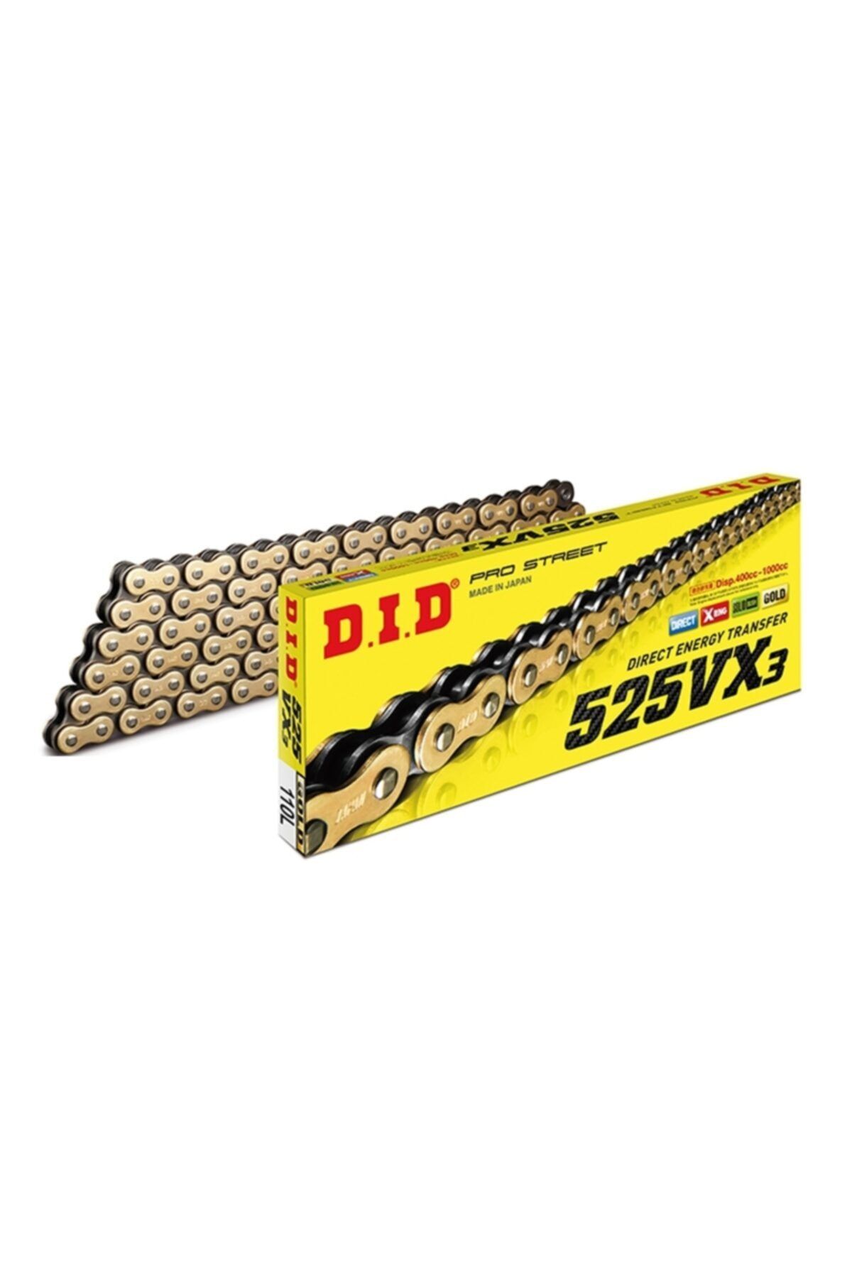 D.I.D 525 Vx3 X-ring Gold Zincir 106l
