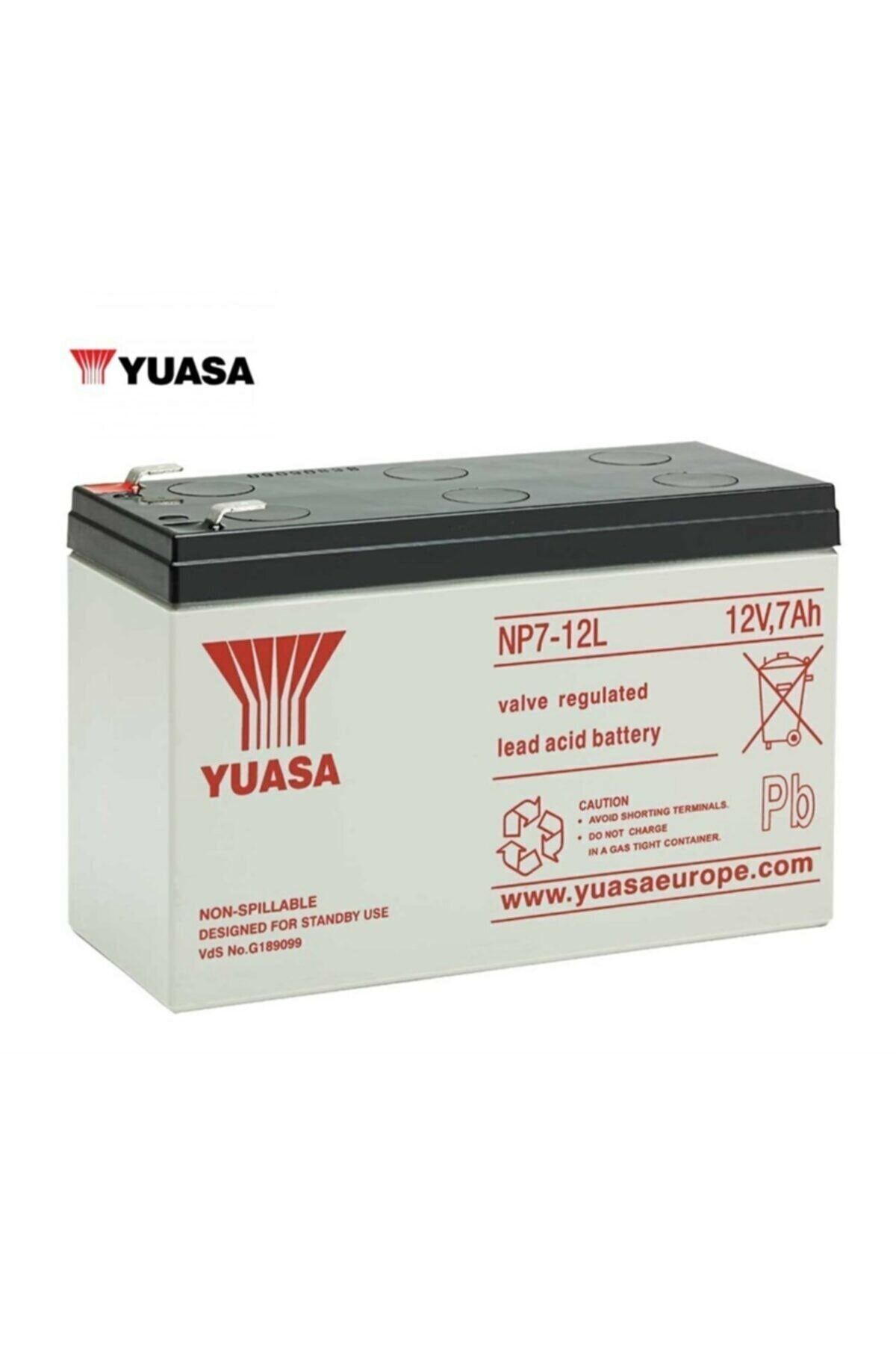 Yuasa Np7-12 / 12v 7ah Kuru Bakımsız Akü Üretim: 01-2021