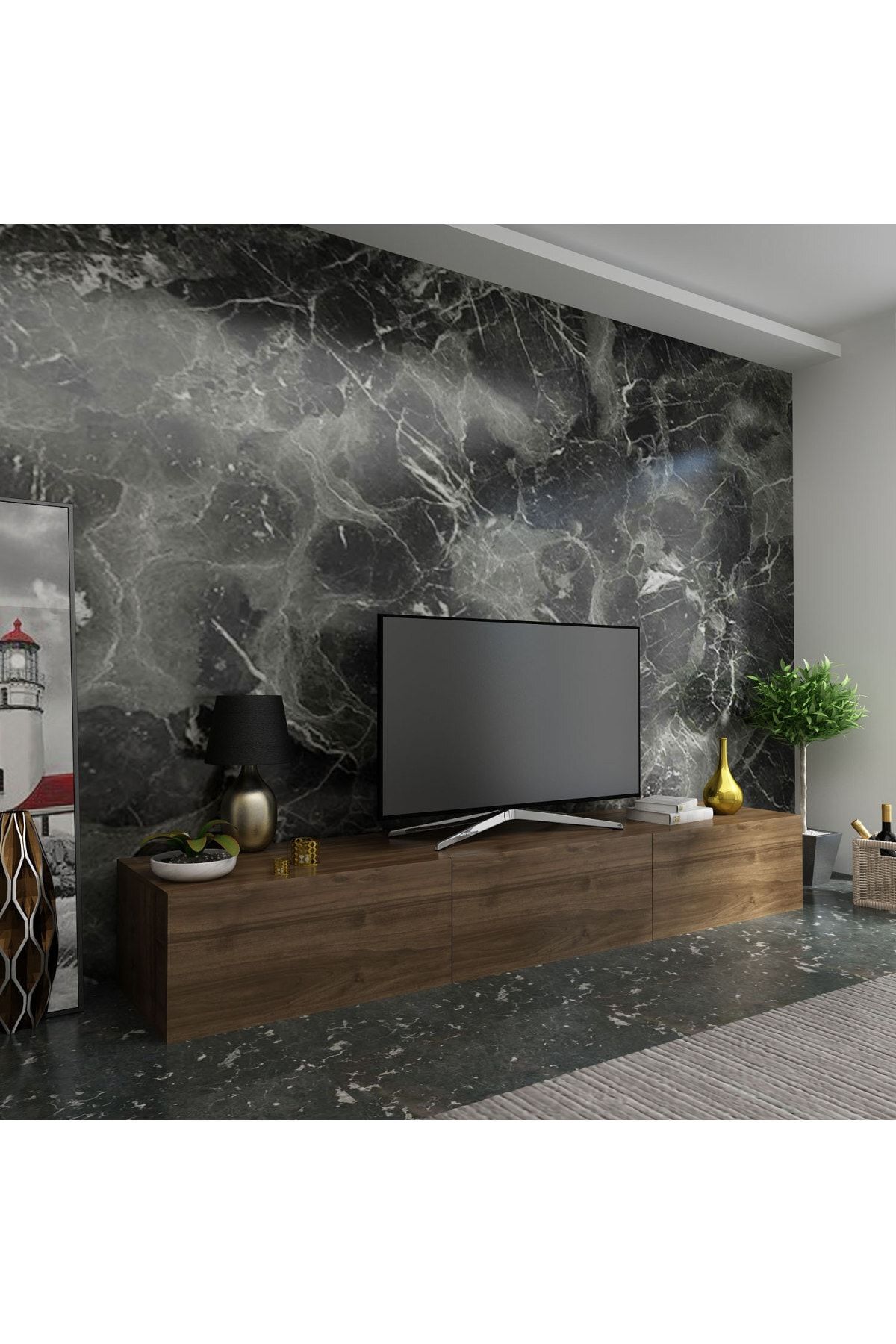 MobilyaFırsat Ideal Tv Ünitesi Q3814-2 Ceviz