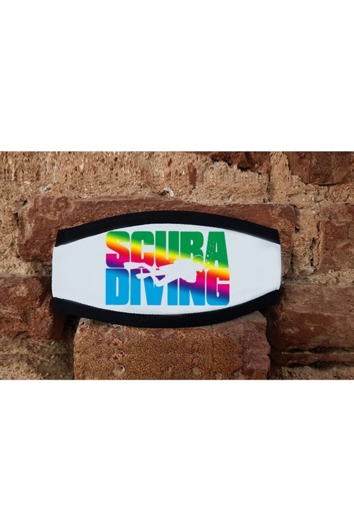 SCUBAPROMO Scuba Diving Colors Beyaz Maske Bandı
