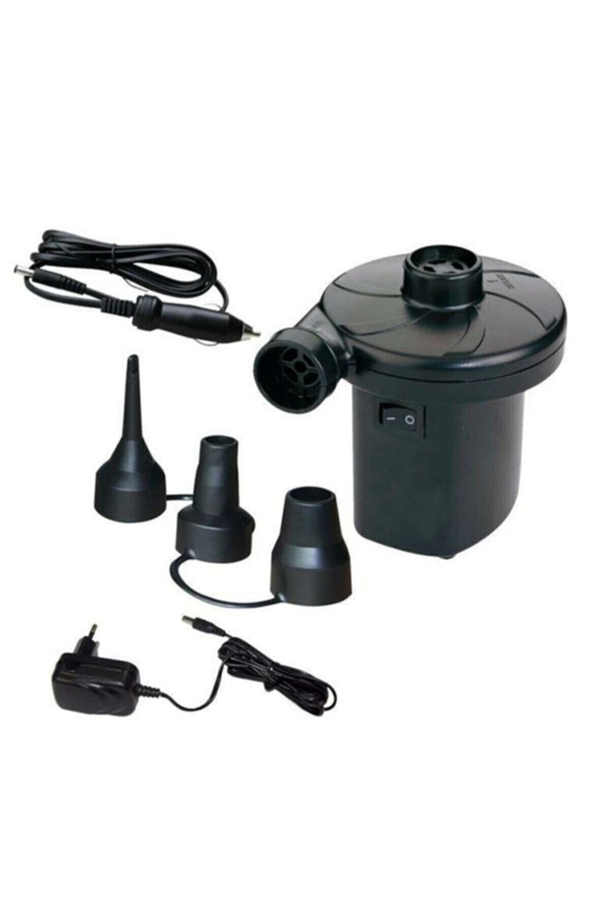 ŞifaiNur Usb-elektrik-çakmaklık Girişli Havuz - Bot - Yatak Şişirme Pompası 2 Kademeli 3 Girişli