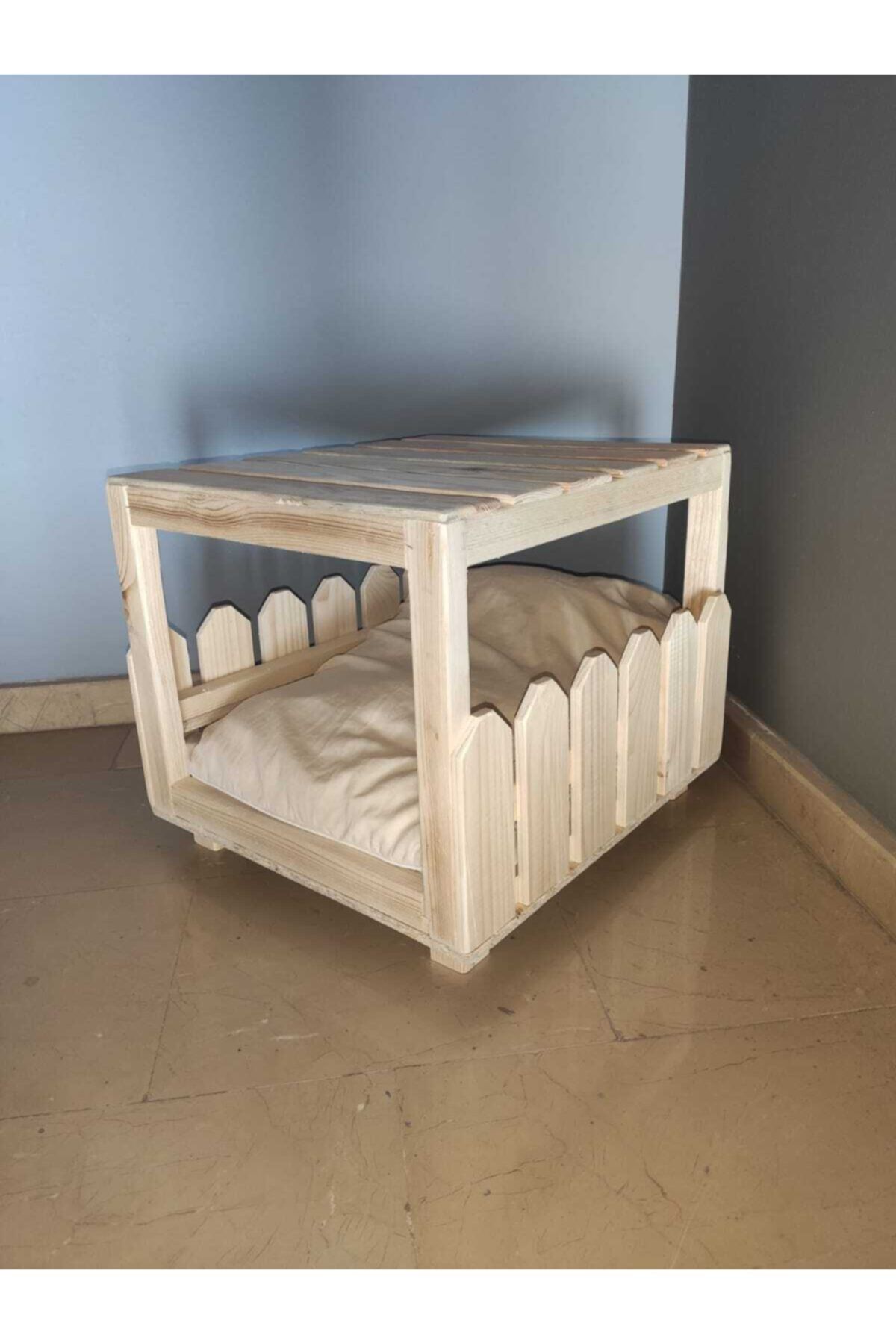 SİTARMODUL Ahşap Kedi Evi Kedi Kulübesi