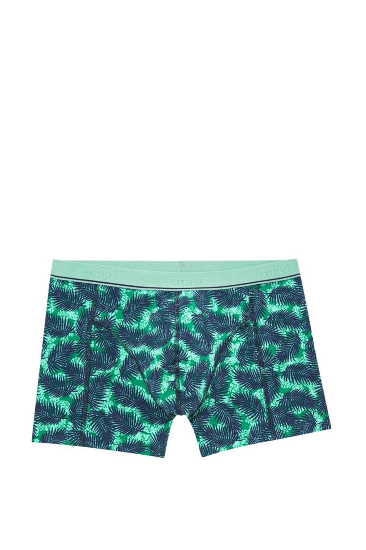 Mavi Yaprak Desenli Boxer 091731-22189