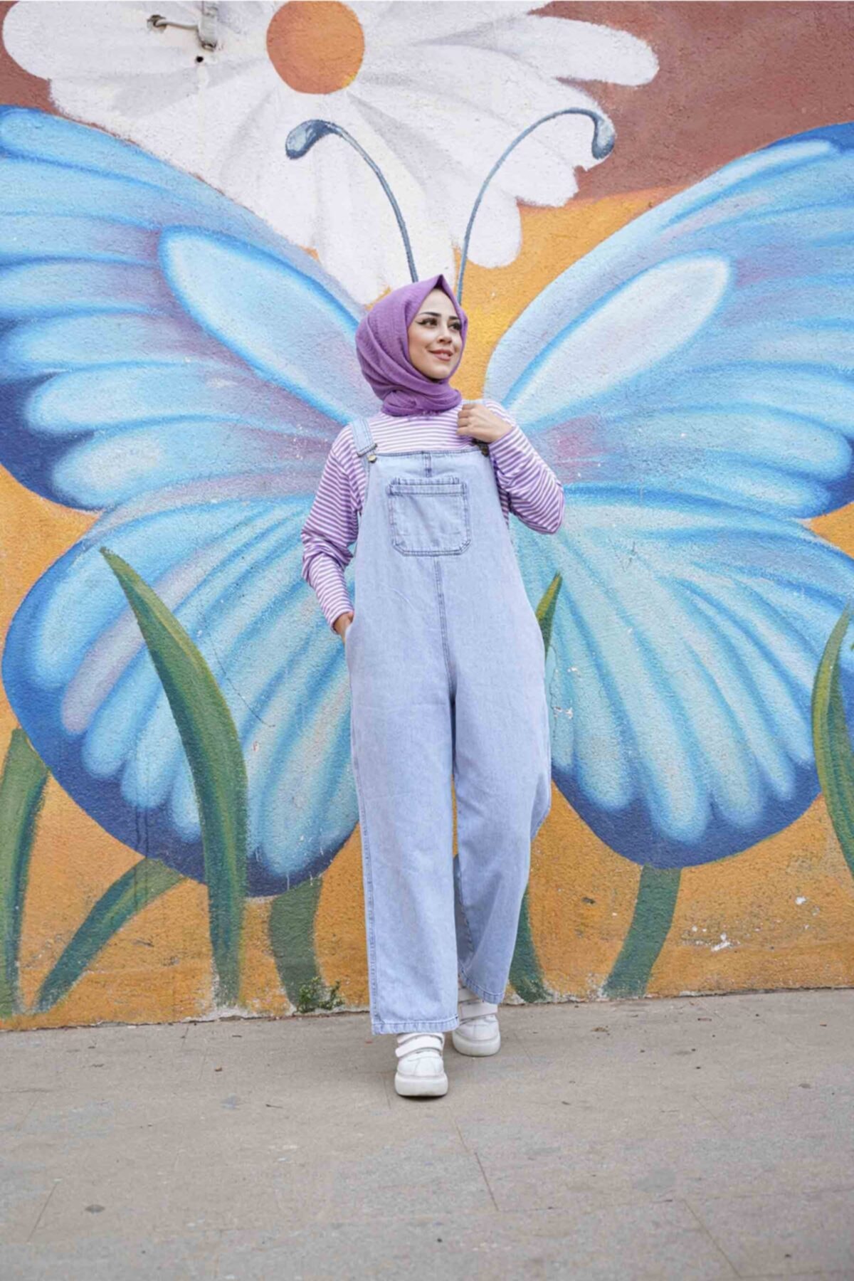 KAMİL KESKİN Cepli Denim Bahçıvan Tulum