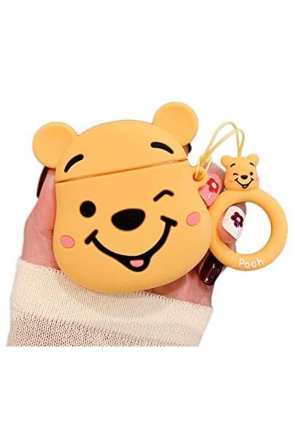 Bilişim Aksesuar Airpods Koruyucu Uyumlu  Kılıf 3d Winnie The Pooh - Airpods 1 . Ve 2 . Nesil